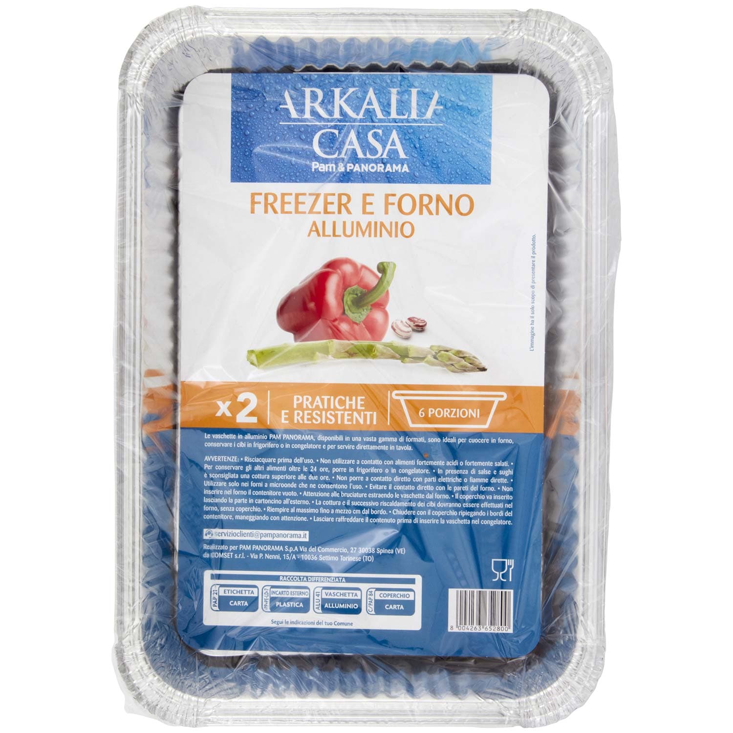 ARKALIA CASA Freezer e Forno Alluminio 6 Porzioni 2 pz – immagine 3