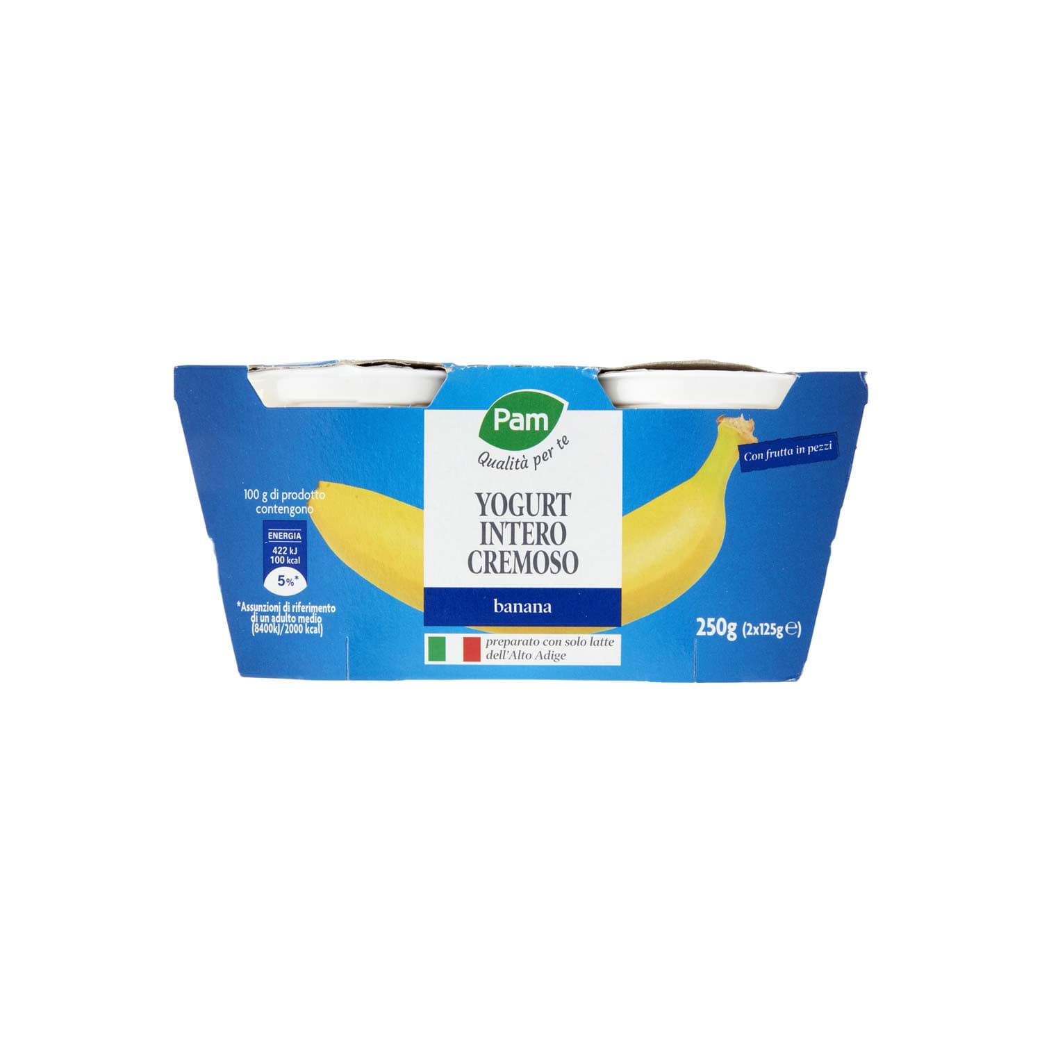 PAM PANORAMA Yogurt intero Cremoso alla Banana 250g (125g x2) – immagine 3