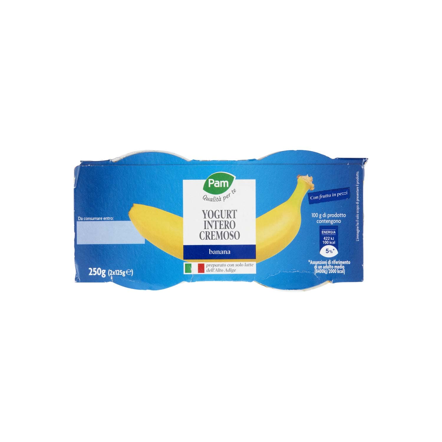 PAM PANORAMA Yogurt intero Cremoso alla Banana 250g (125g x2) – immagine 7