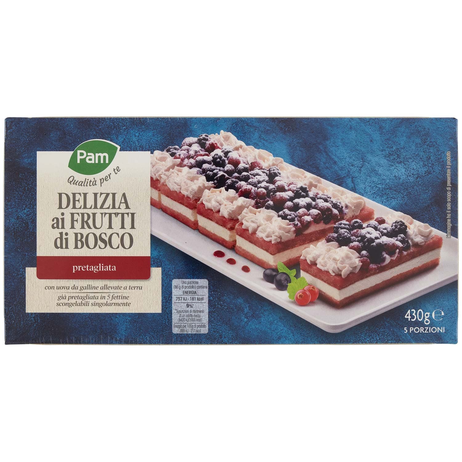 PAM Qualità per te Delizia ai Frutti di Bosco pretagliata 430 g – immagine 3