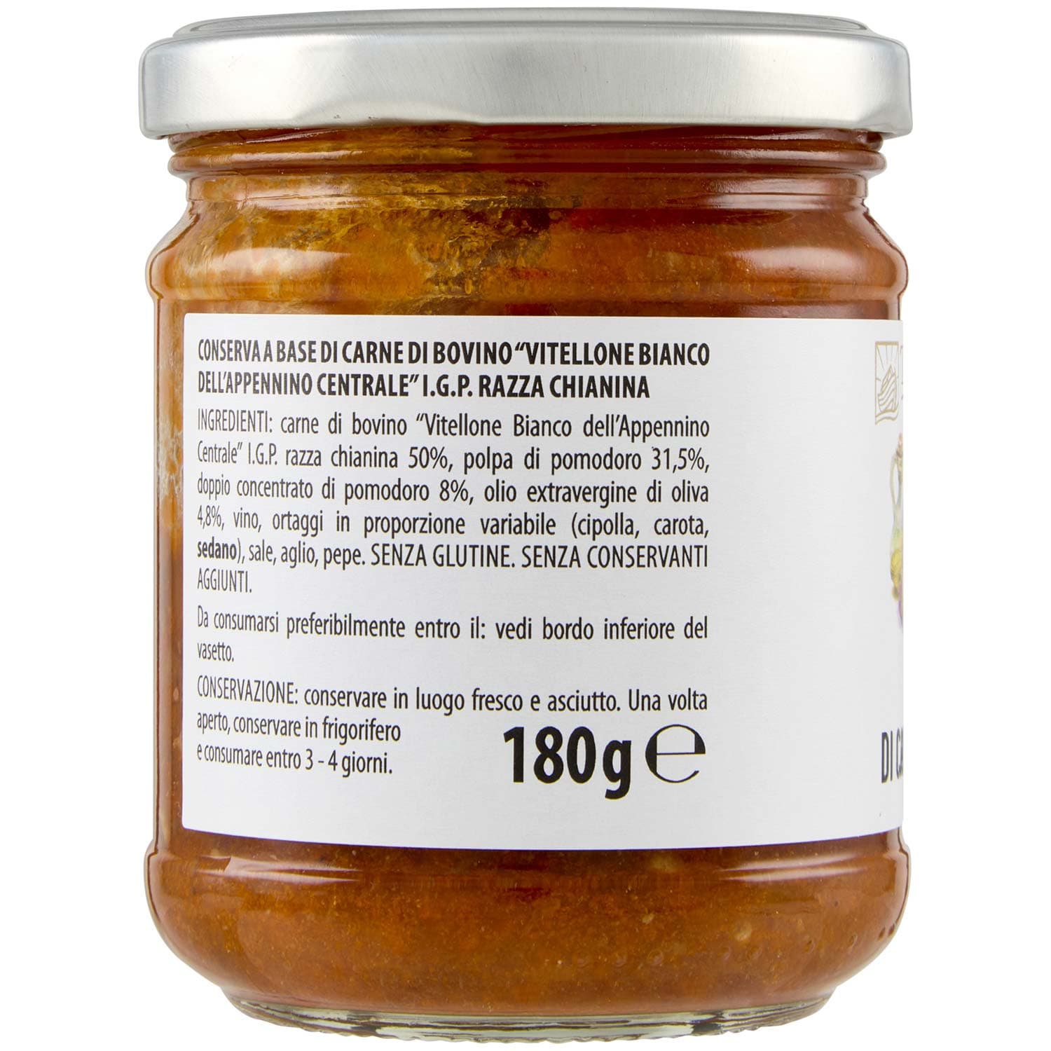 TESORI DELL'ARCA Ragù di Carne Chianina 180 g – immagine 4
