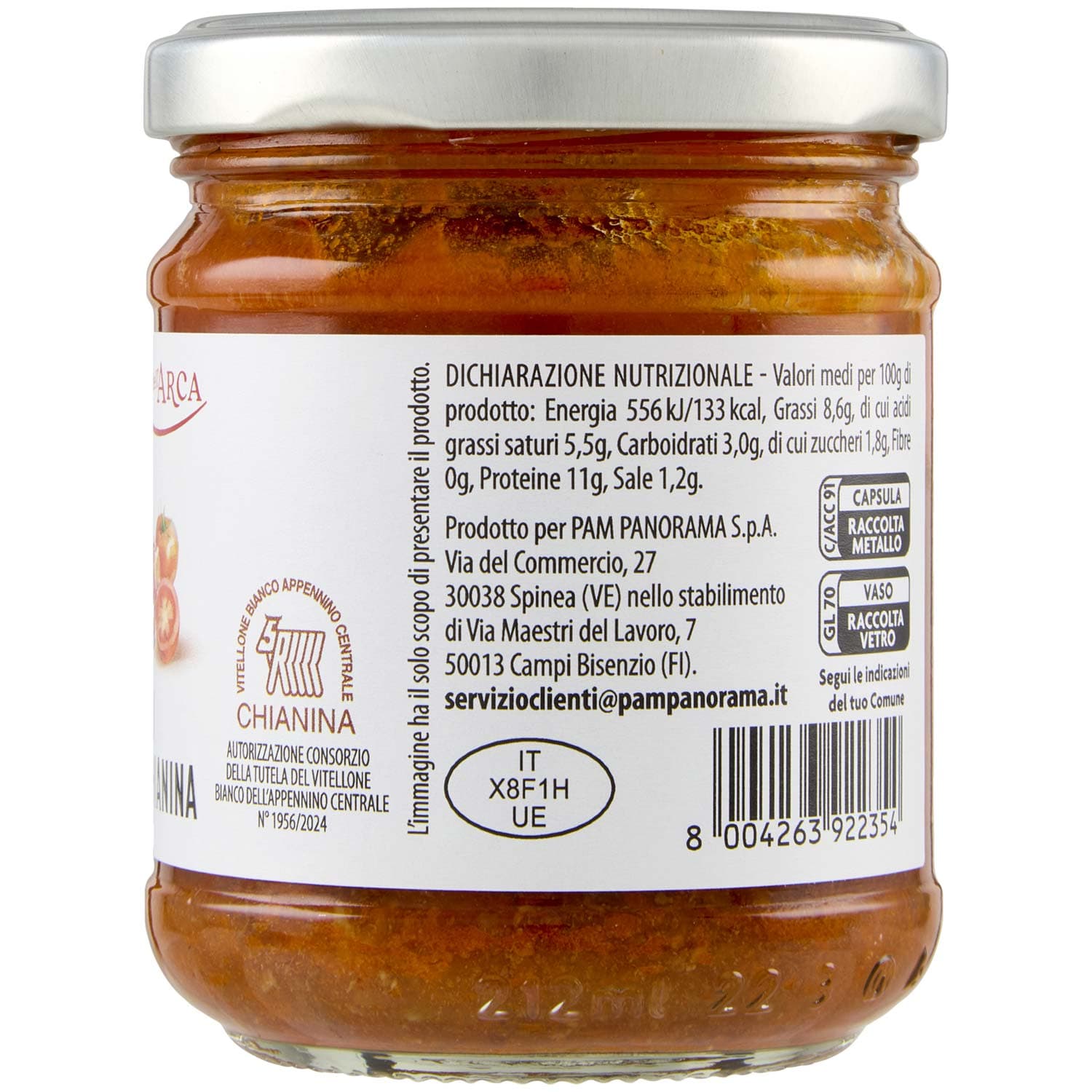 TESORI DELL'ARCA Ragù di Carne Chianina 180 g – immagine 6