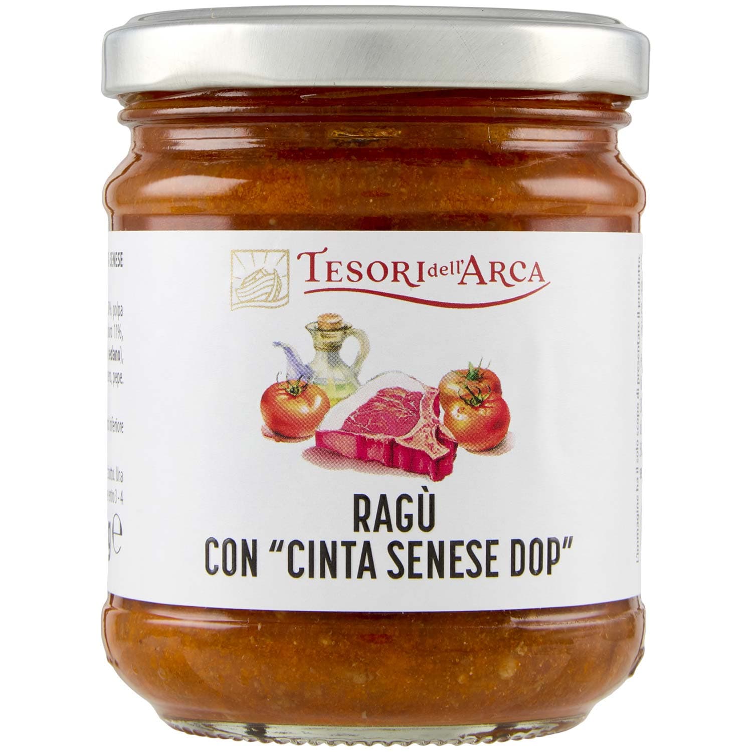 TESORI DELL'ARCA Ragù con "Cinta Senese DOP" 180 g – immagine 3