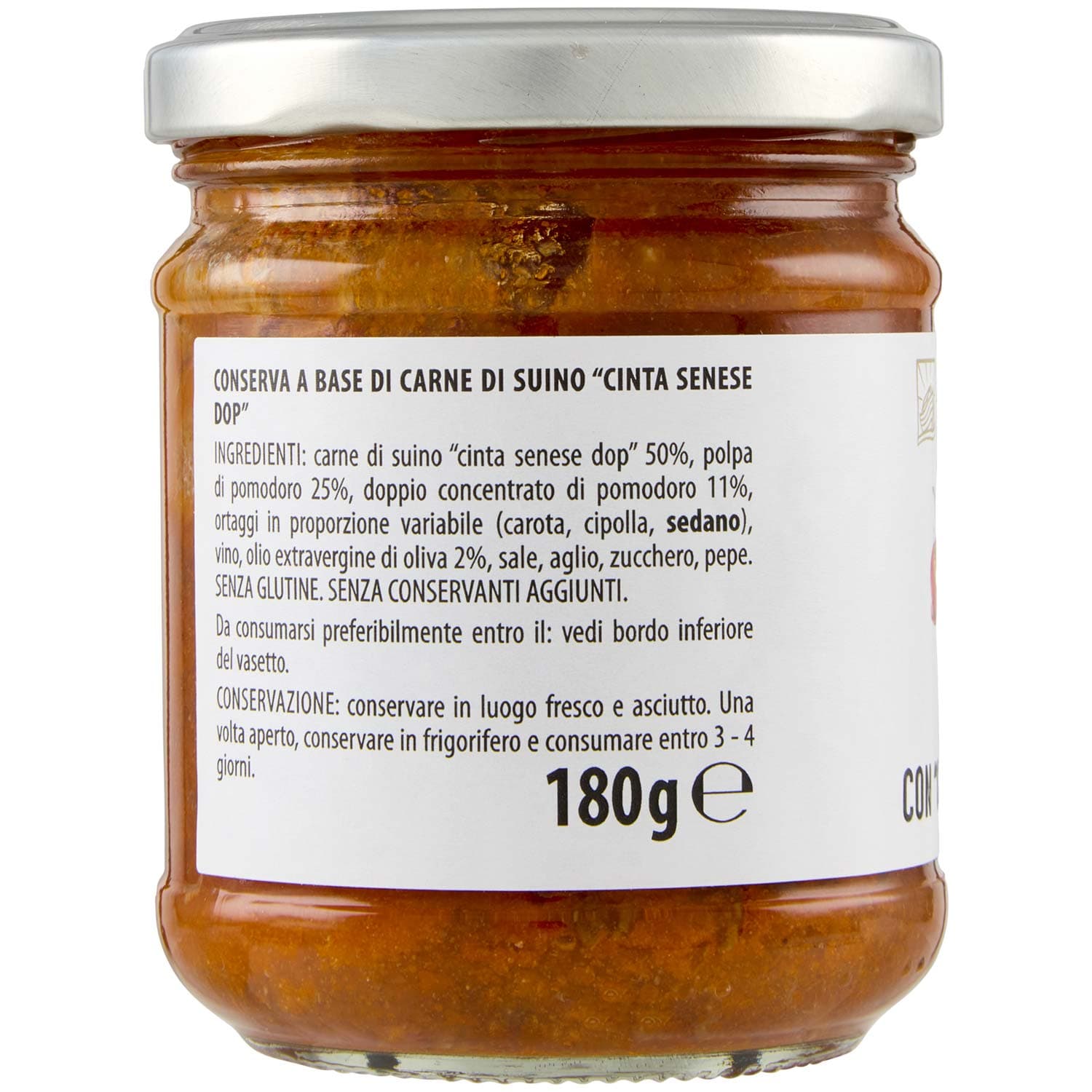 TESORI DELL'ARCA Ragù con "Cinta Senese DOP" 180 g – immagine 4