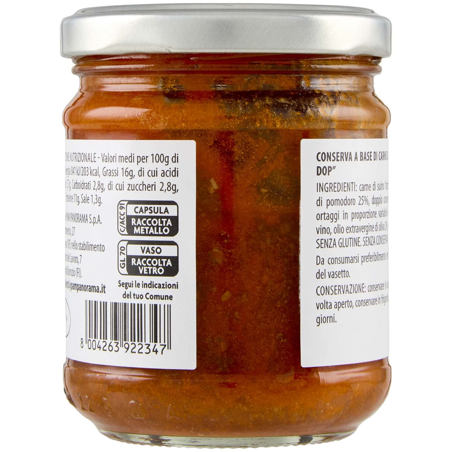 TESORI DELL'ARCA Ragù con "Cinta Senese DOP" 180 g – immagine 5