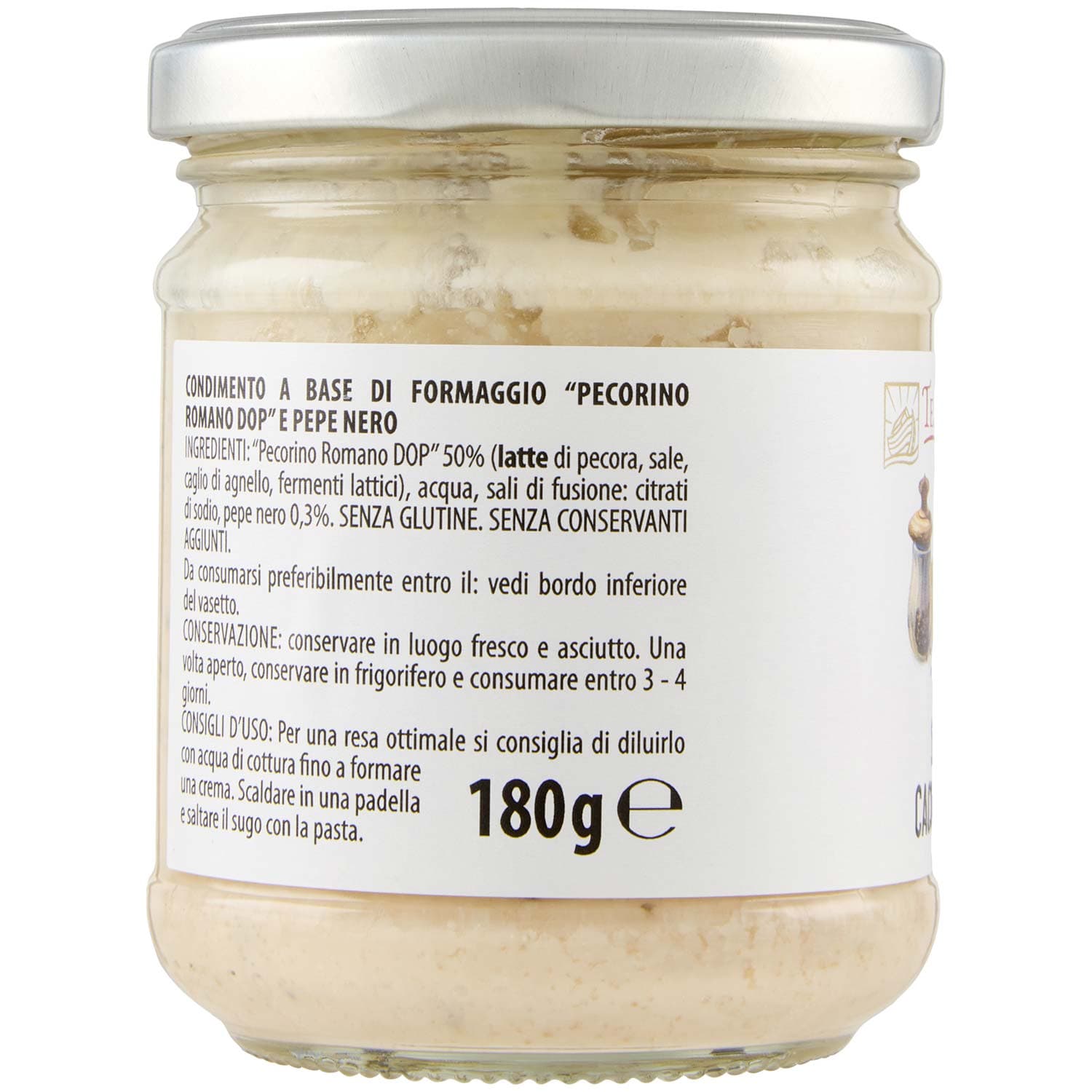TESORI DELL'ARCA Sugo Cacio e Pepe 180 g – immagine 4