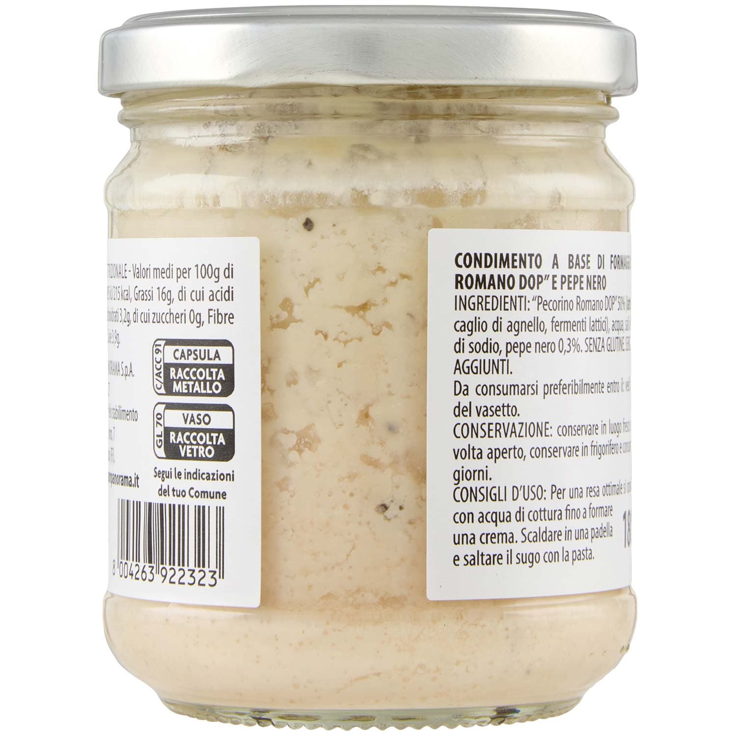 TESORI DELL'ARCA Sugo Cacio e Pepe 180 g – immagine 5