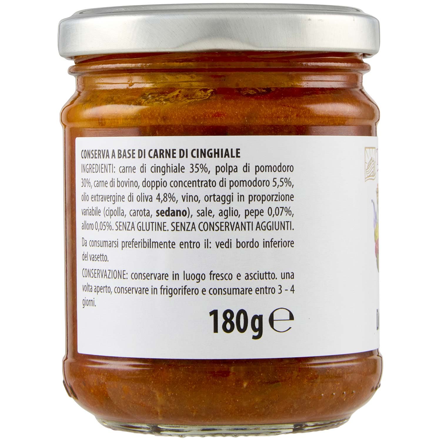 TESORI DELL'ARCA Ragù di Cinghiale 180 g – immagine 4