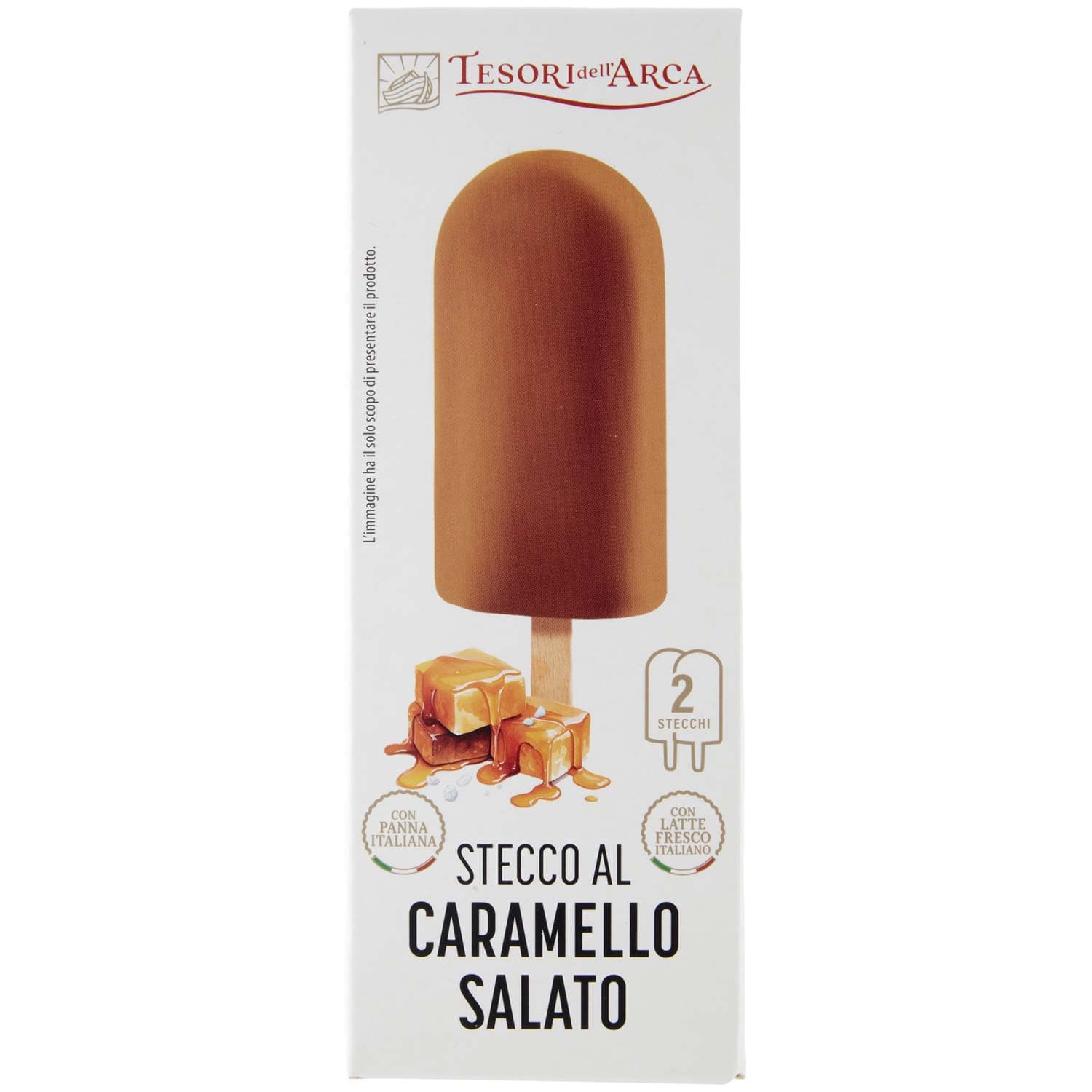 TESORI DELL'ARCA Stecco al Caramello Salato 2 x 70 g – immagine 3