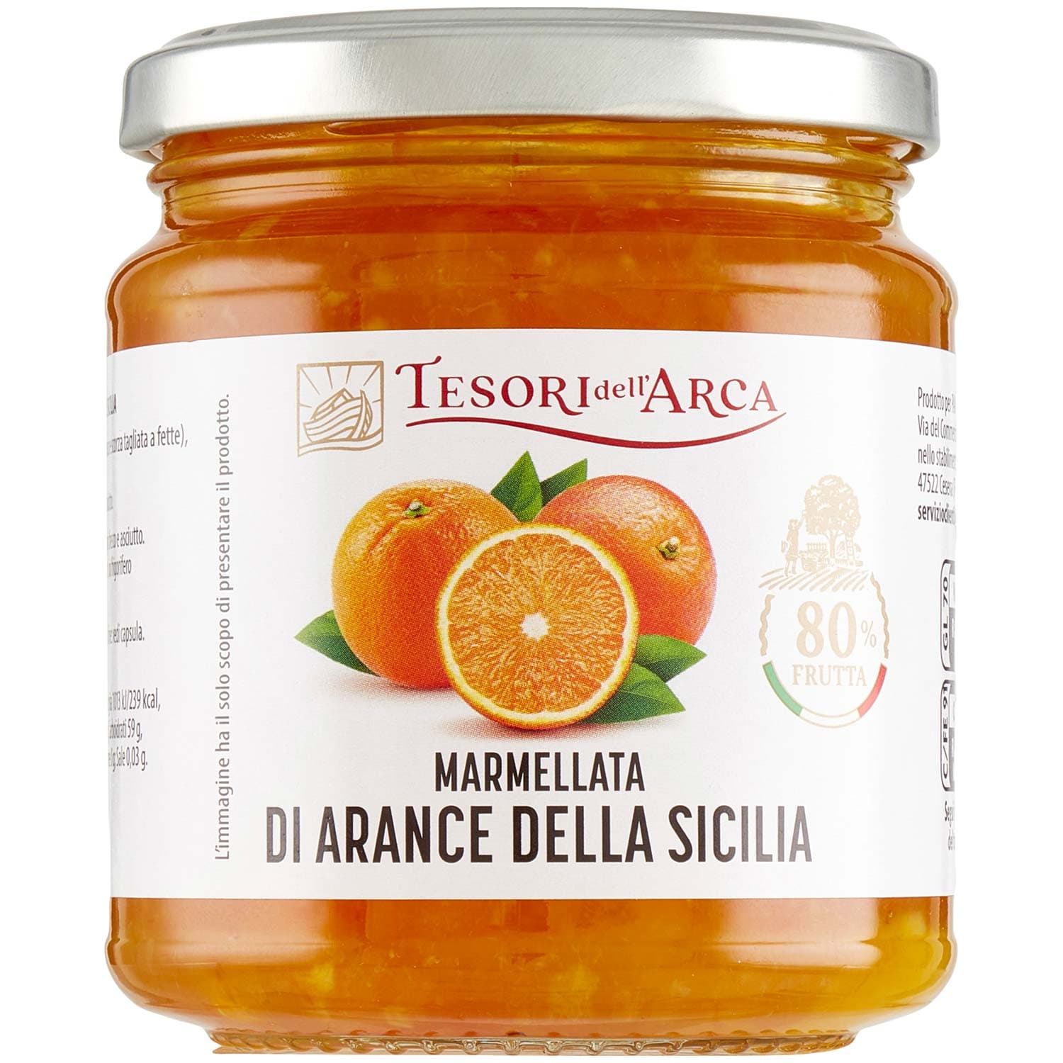 TESORI DELL'ARCA Marmellata di Arance della Sicilia 340 g – immagine 3