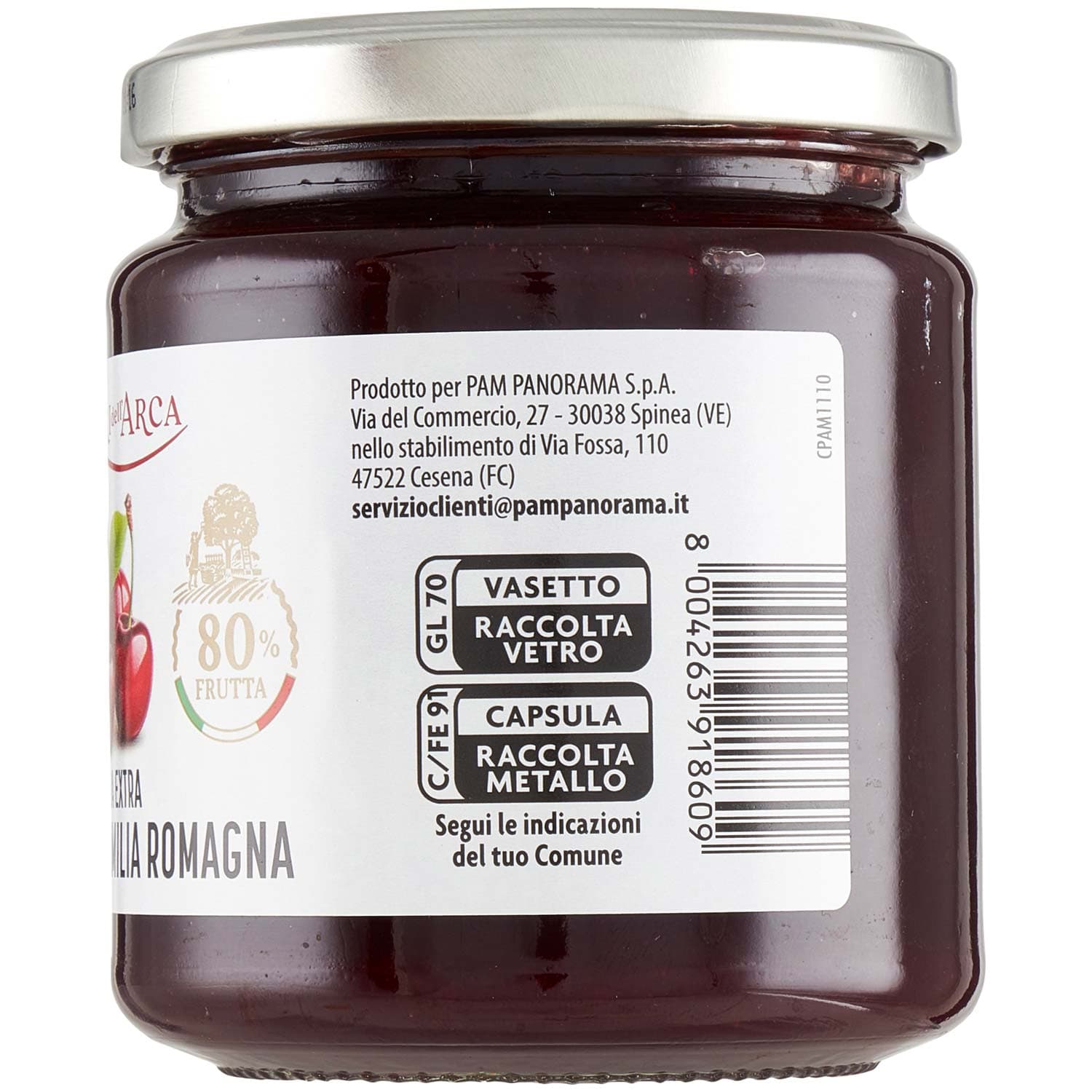 TESORI DELL'ARCA Confettura Extra di Ciliegie dell'Emilia Romagna 340 g – immagine 6