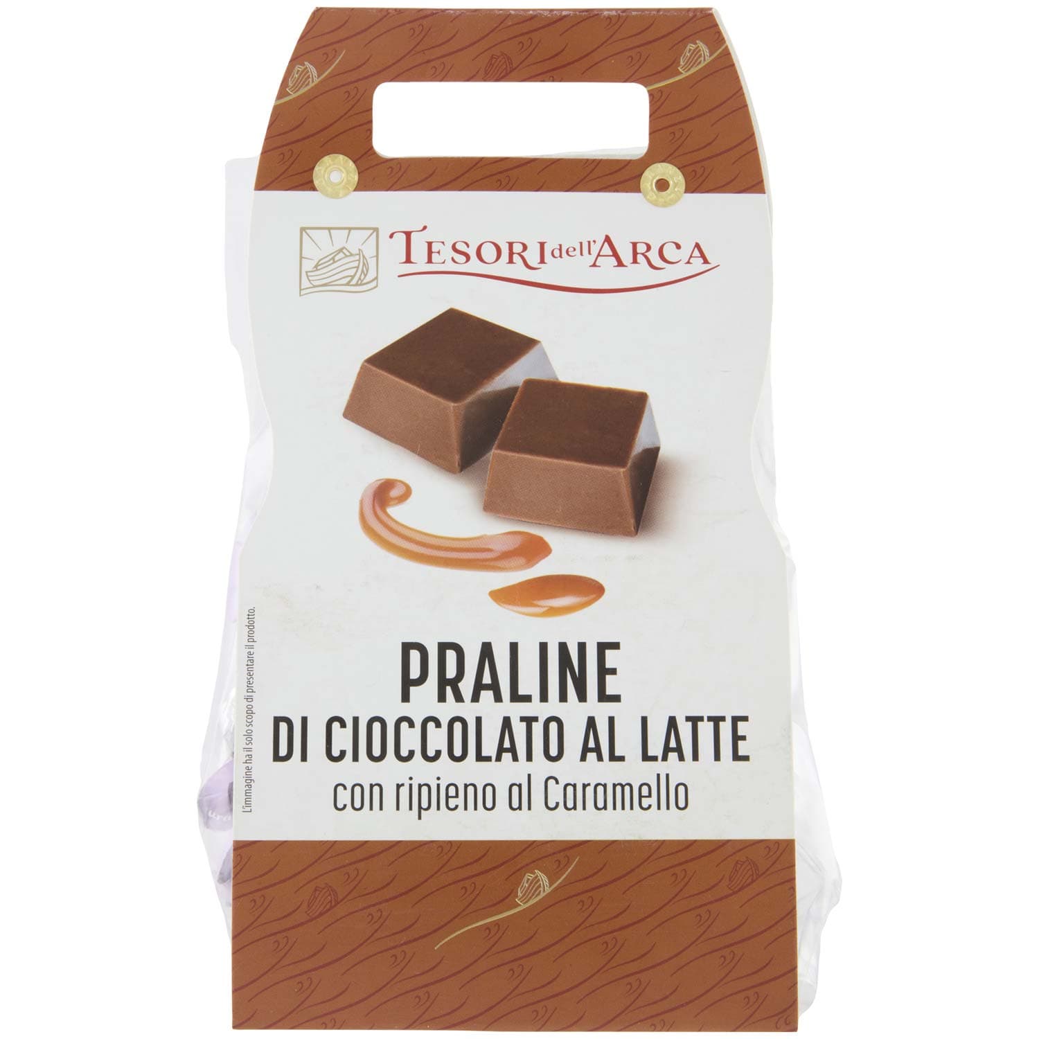 TESORI DELL'ARCA Praline di Cioccolato al Latte con ripieno al Caramello 160 g – immagine 3