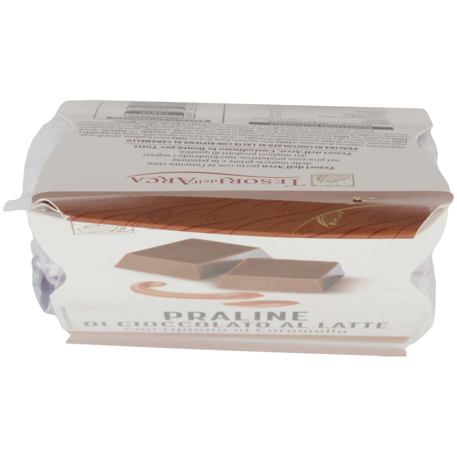 TESORI DELL'ARCA Praline di Cioccolato al Latte con ripieno al Caramello 160 g – immagine 7