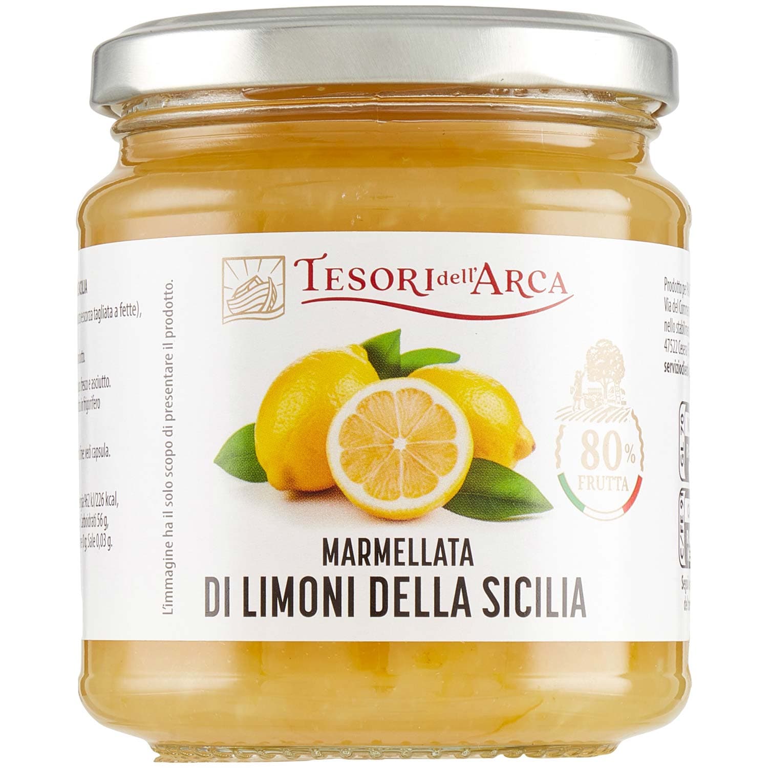 TESORI DELL'ARCA Marmellata di Limoni della Sicilia 340 g – immagine 3