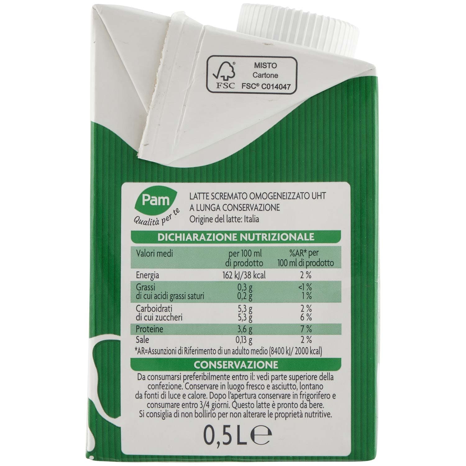 PAM Qualità per te Latte UHT scremato 0,5 L – immagine 4