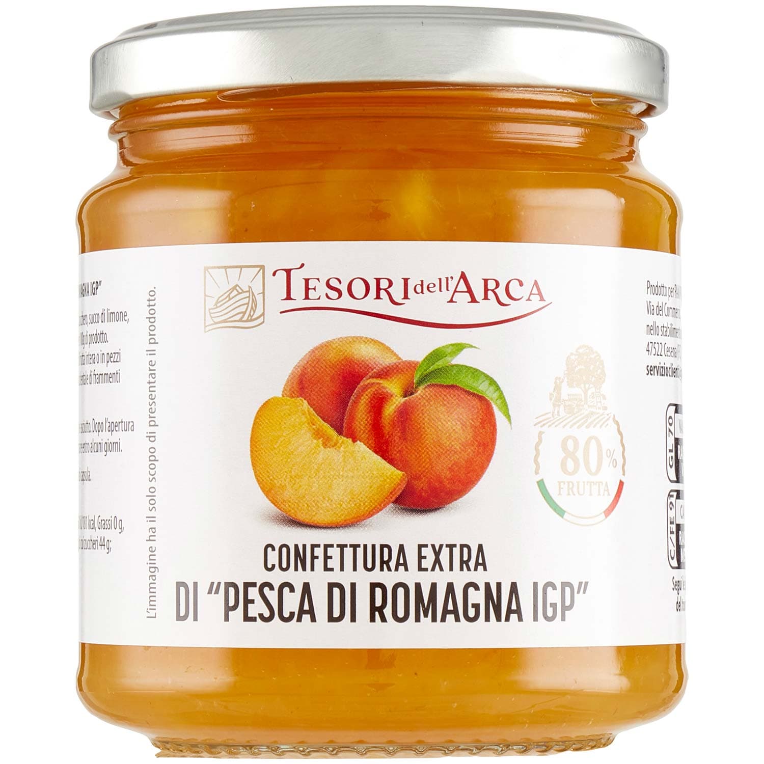 TESORI DELL'ARCA Confettura Extra di "Pesca di Romagna IGP" 340 g – immagine 3