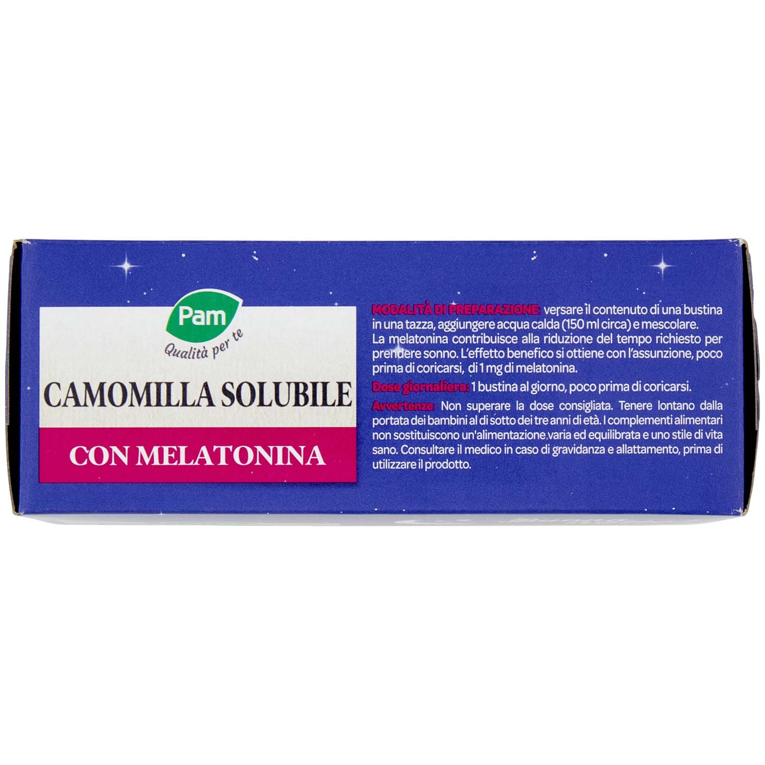 PAM Qualità per te Camomilla Solubile con Melatonina Bustine 16 x 4 g – immagine 7