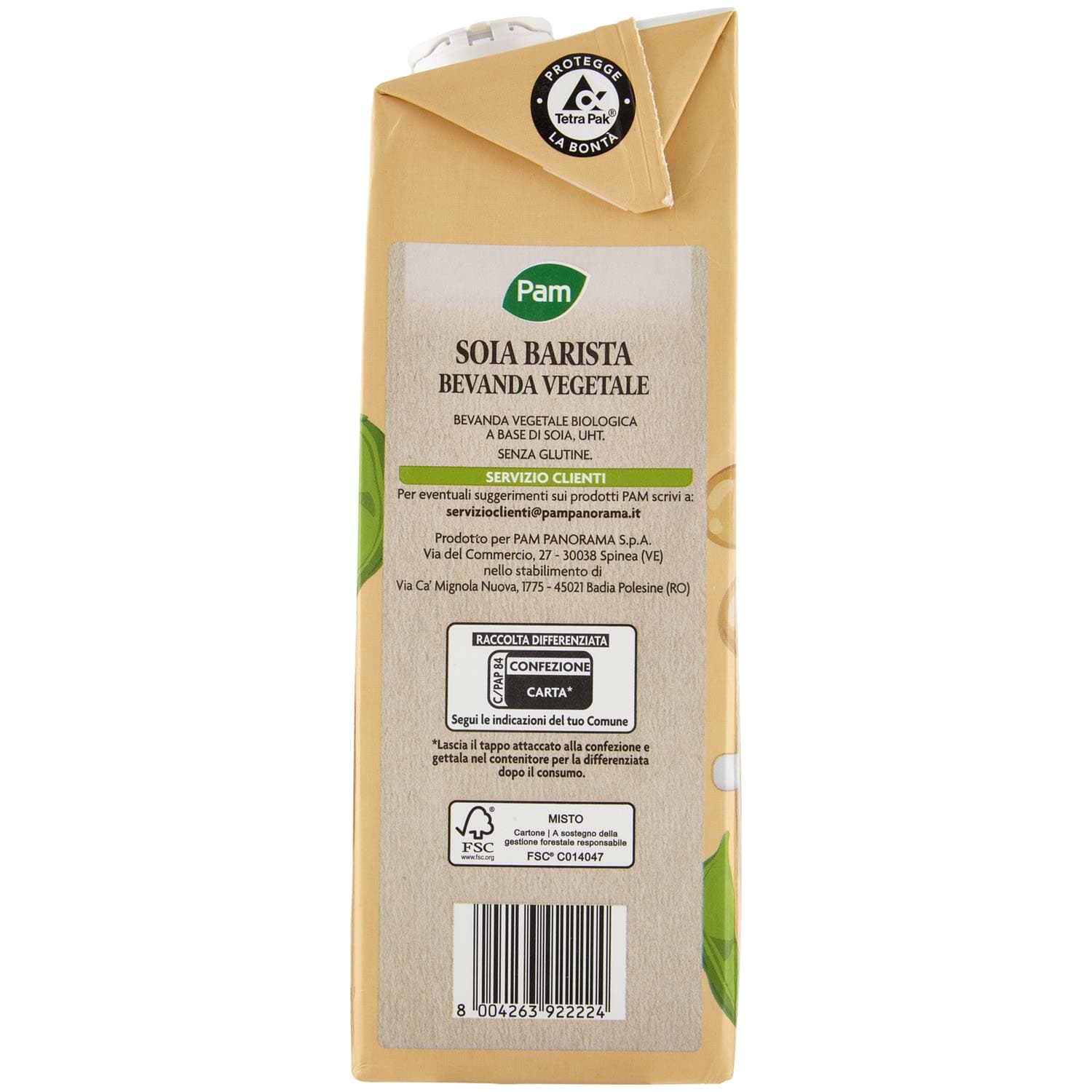 PAM Soia Barista Biologica Bevanda Vegetale 1 L – immagine 6