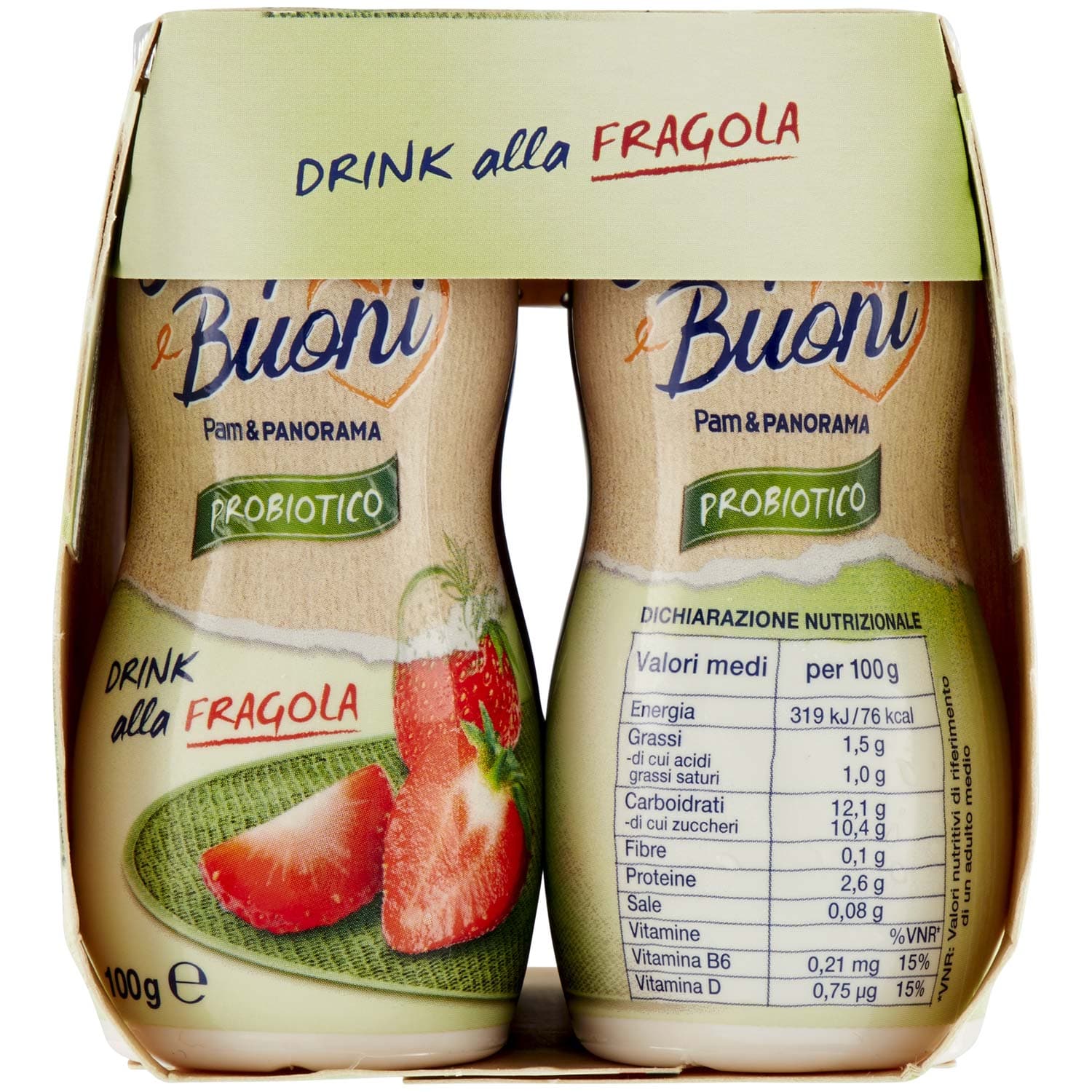SEMPLICI E BUONI Probiotico Drink alla Fragola 600g (100g x 6) – immagine 6