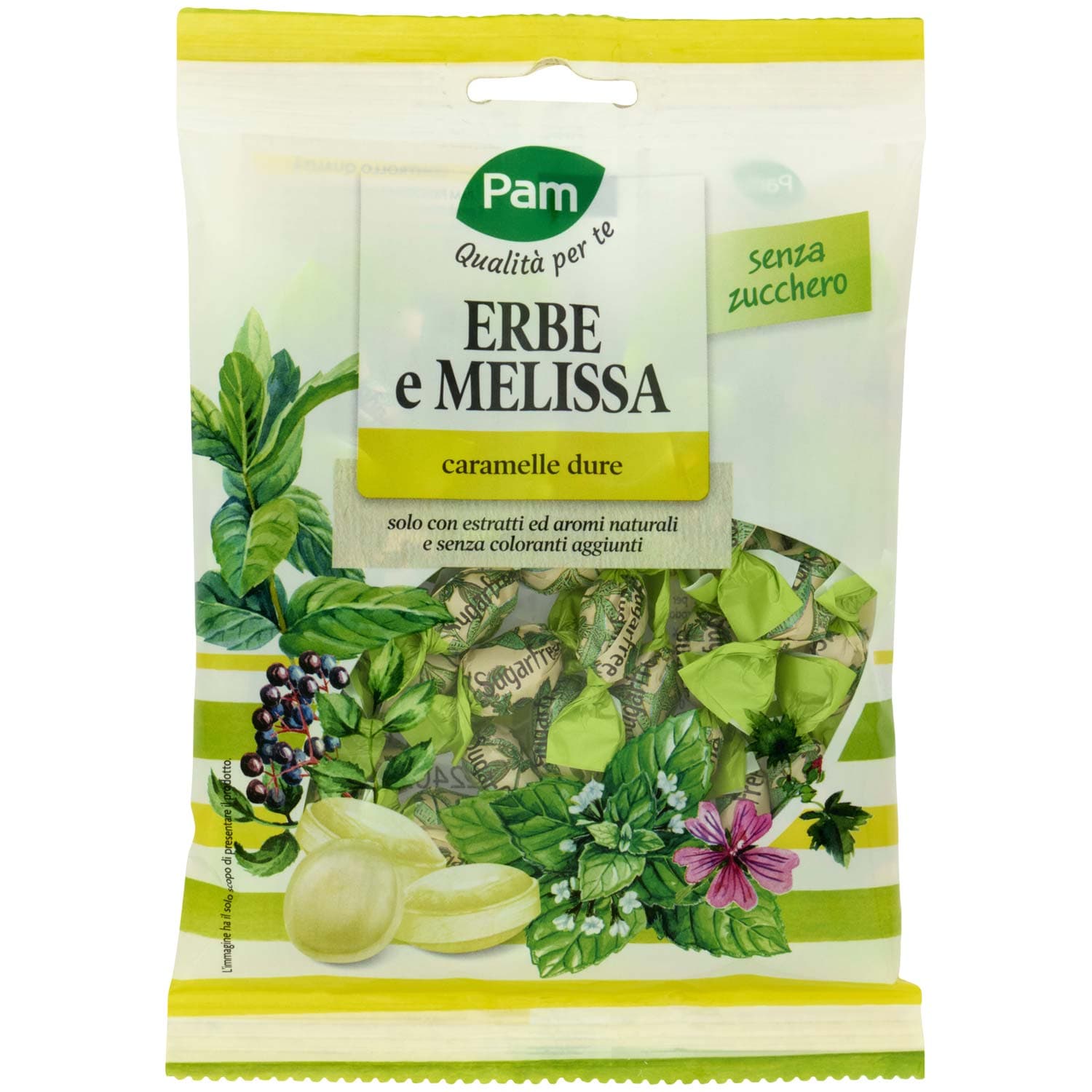 PAM Qualità per te Erbe e Melissa caramelle dure 70 g – immagine 3
