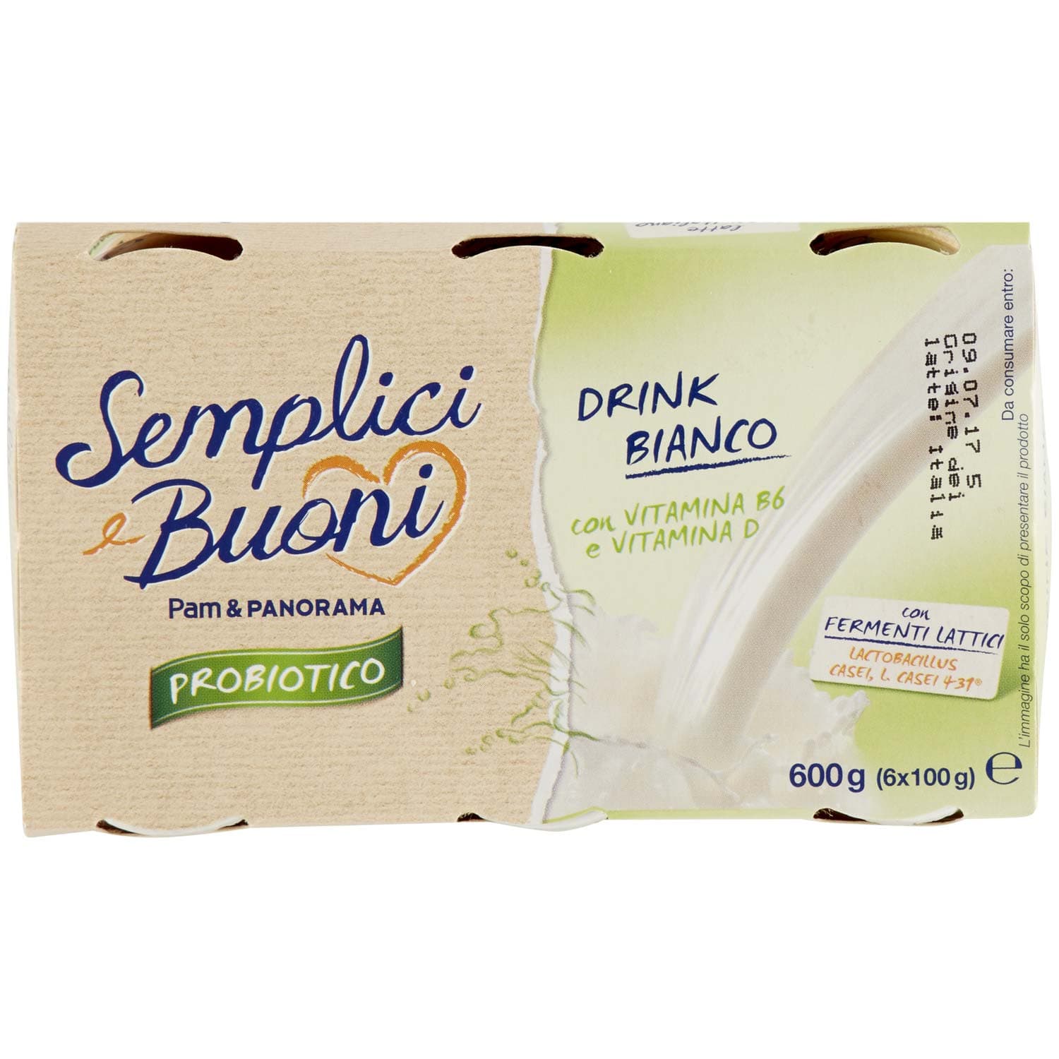 SEMPLICI E BUONI Probiotico Drink Bianco 600g (100g x 6) – immagine 7