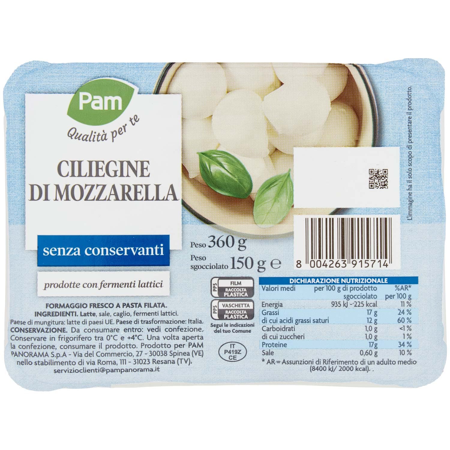 PAM Qualità per te Ciliegine di Mozzarella 150 g – immagine 3