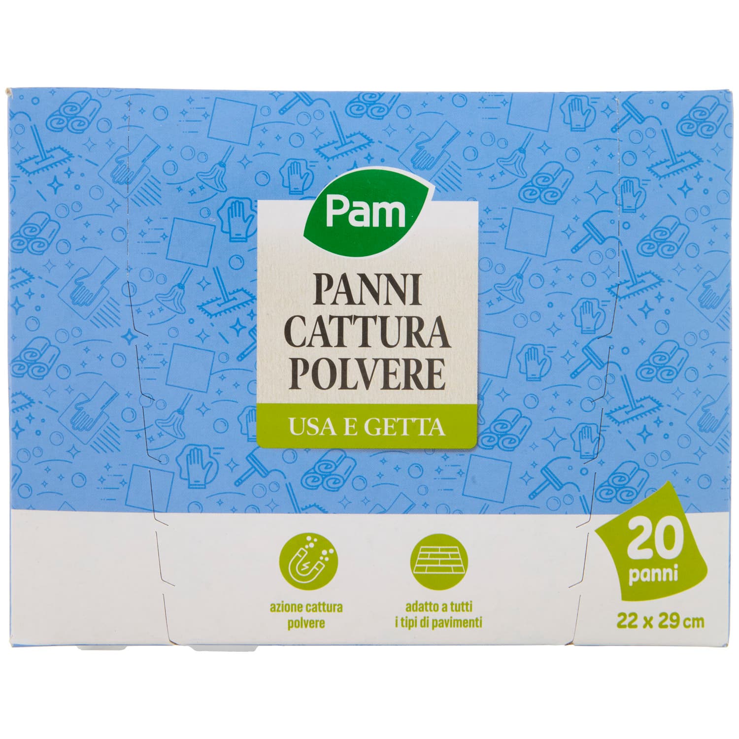 PAM Panni Cattura Polvere Usa e Getta 22 x 29 cm 20 pz – immagine 3