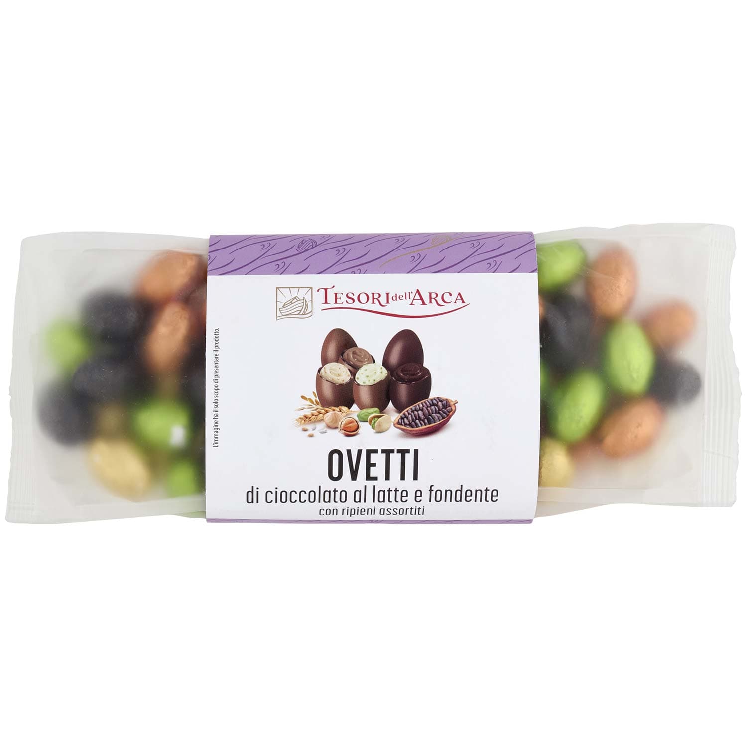 TESORI DELL'ARCA Ovetti di cioccolato al latte e fondente con ripieni assortiti 400 g – immagine 3
