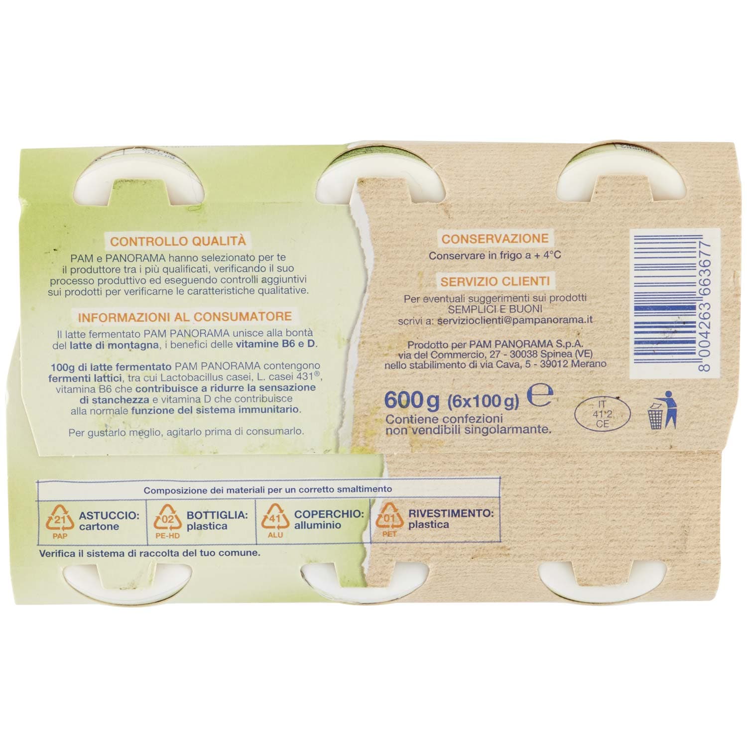 SEMPLICI E BUONI Probiotico Drink agli Agrumi 600g (100g x 6) – immagine 8