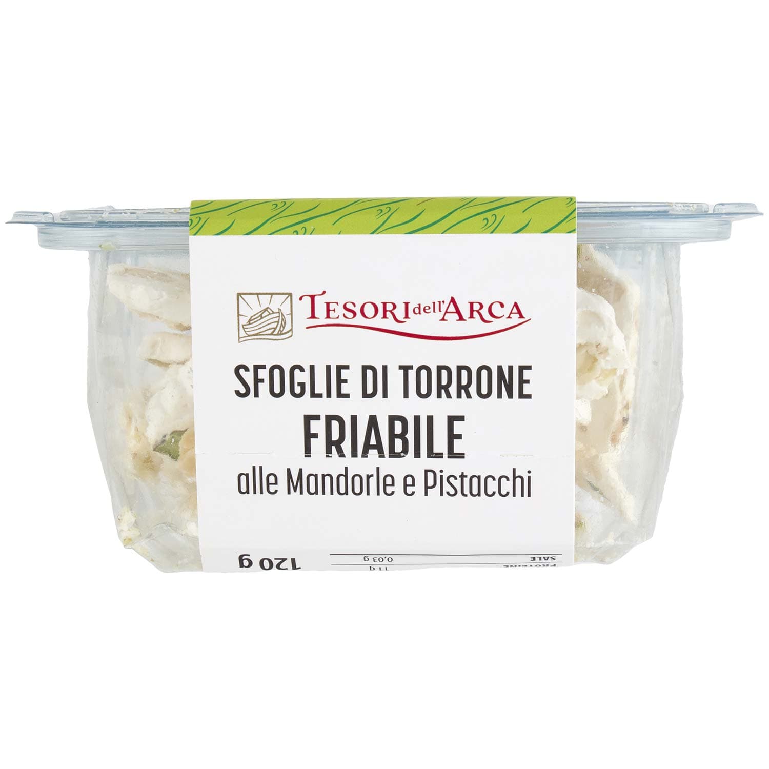 TESORI DELL'ARCA Sfoglie di Torrone Friabile alle Mandorle e Pistacchi 120 g – immagine 8