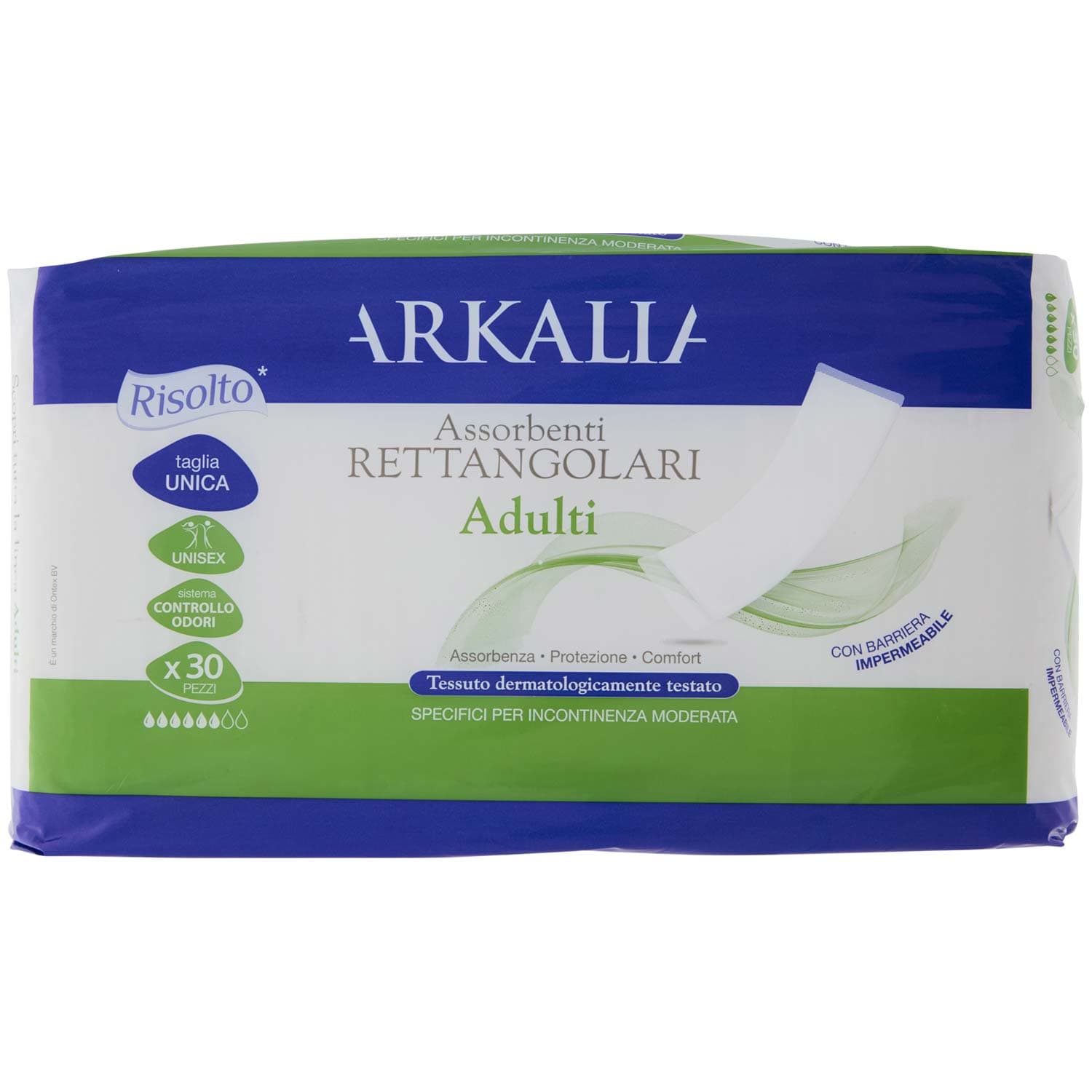 ARKALIA Assorbenti Rettangolari Adulti taglia Unica 30 pz – immagine 3