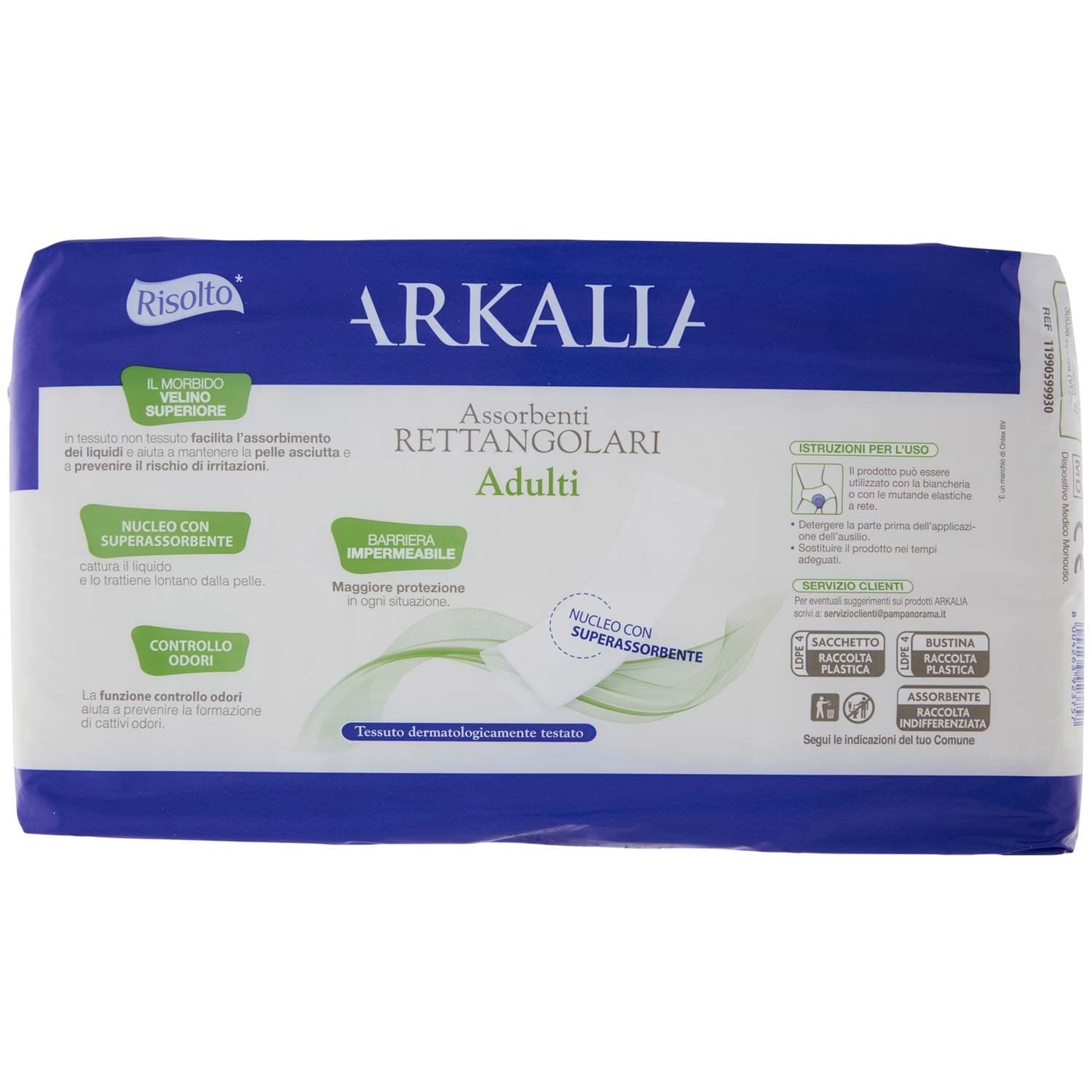 ARKALIA Assorbenti Rettangolari Adulti taglia Unica 30 pz – immagine 5