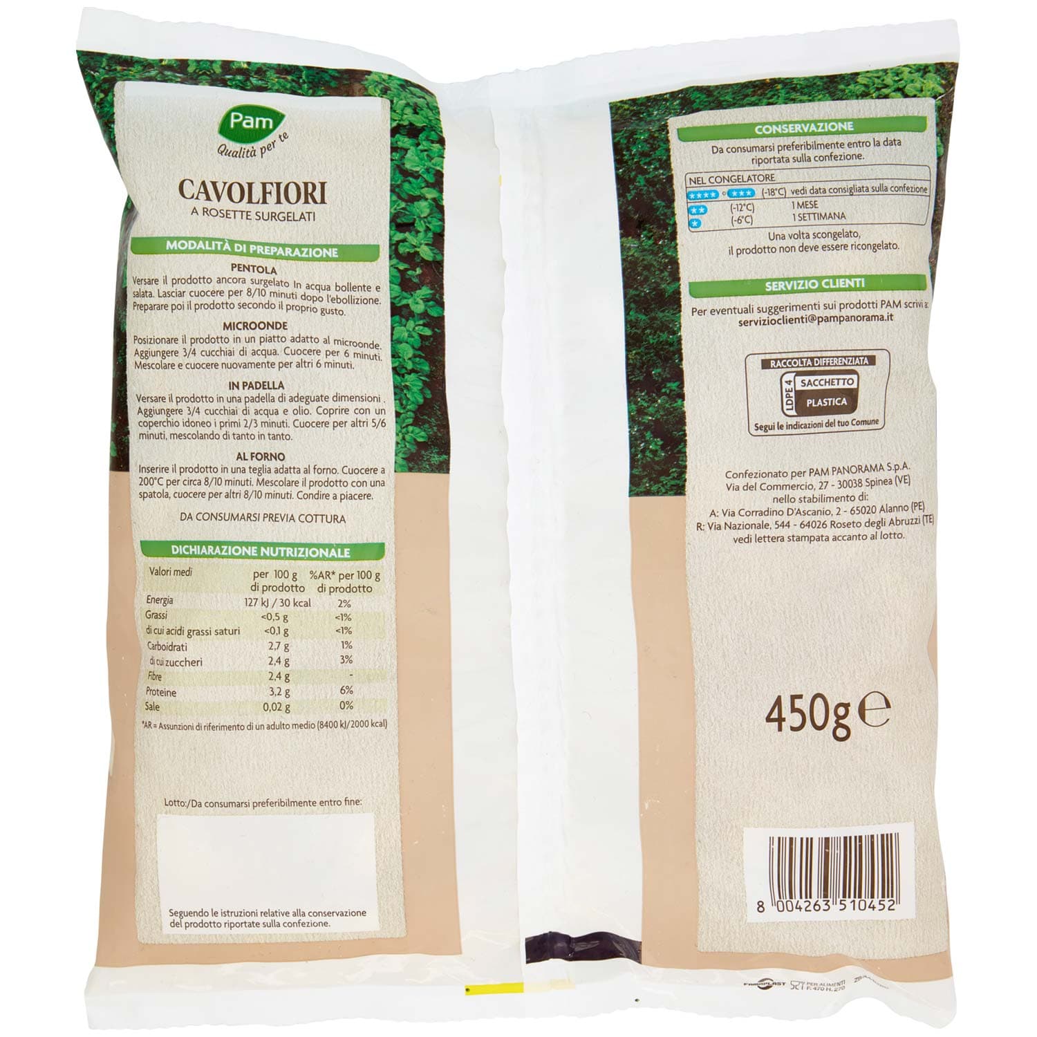 PAM PANORAMA Cavolfiori a Rosette Surgelati 450 g – immagine 5