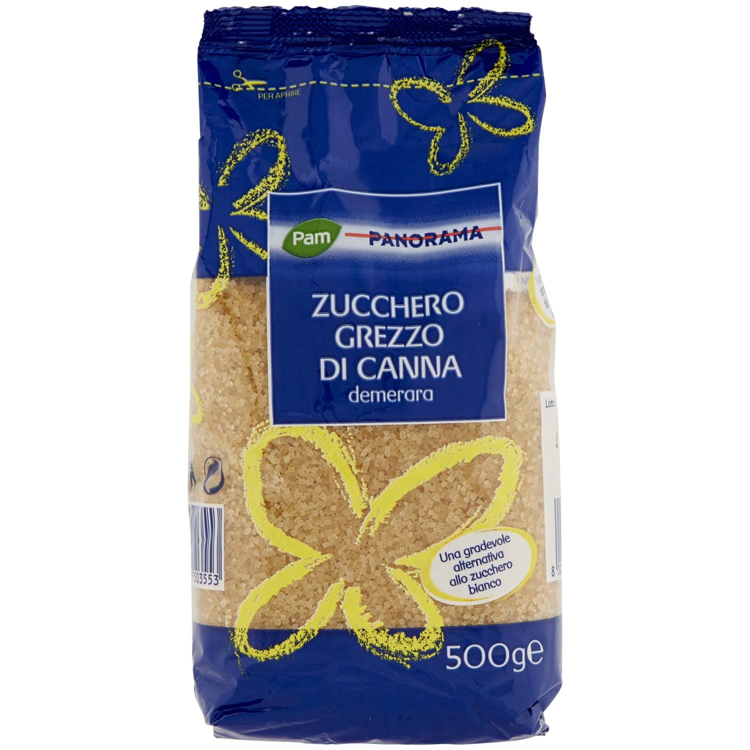 PAM PANORAMA Zucchero Grezzo di Canna demerara 500 g – immagine 3