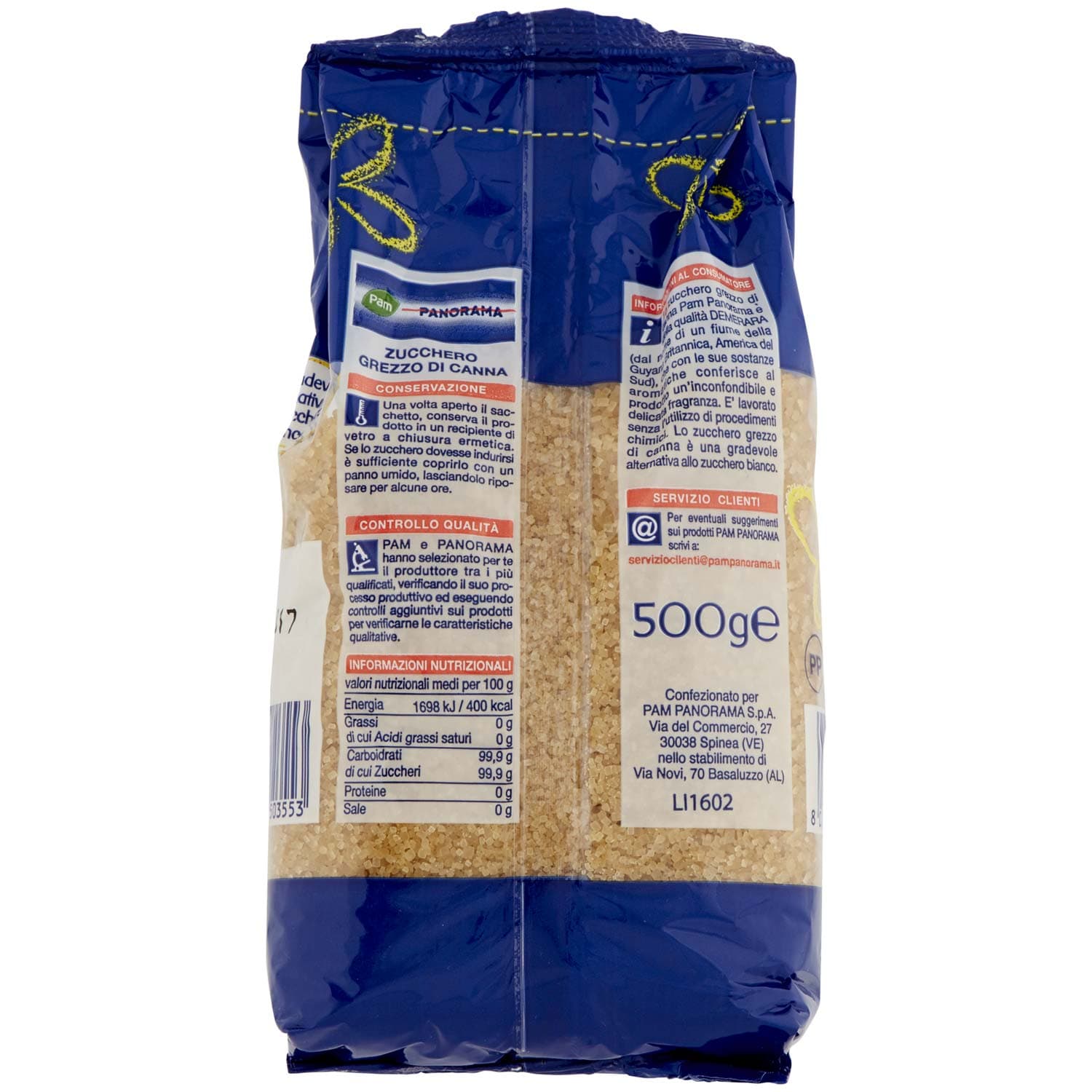 PAM PANORAMA Zucchero Grezzo di Canna demerara 500 g – immagine 5