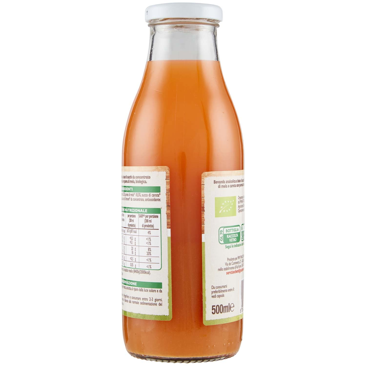 BIO Mela e carota Biologici 500 ml – immagine 5