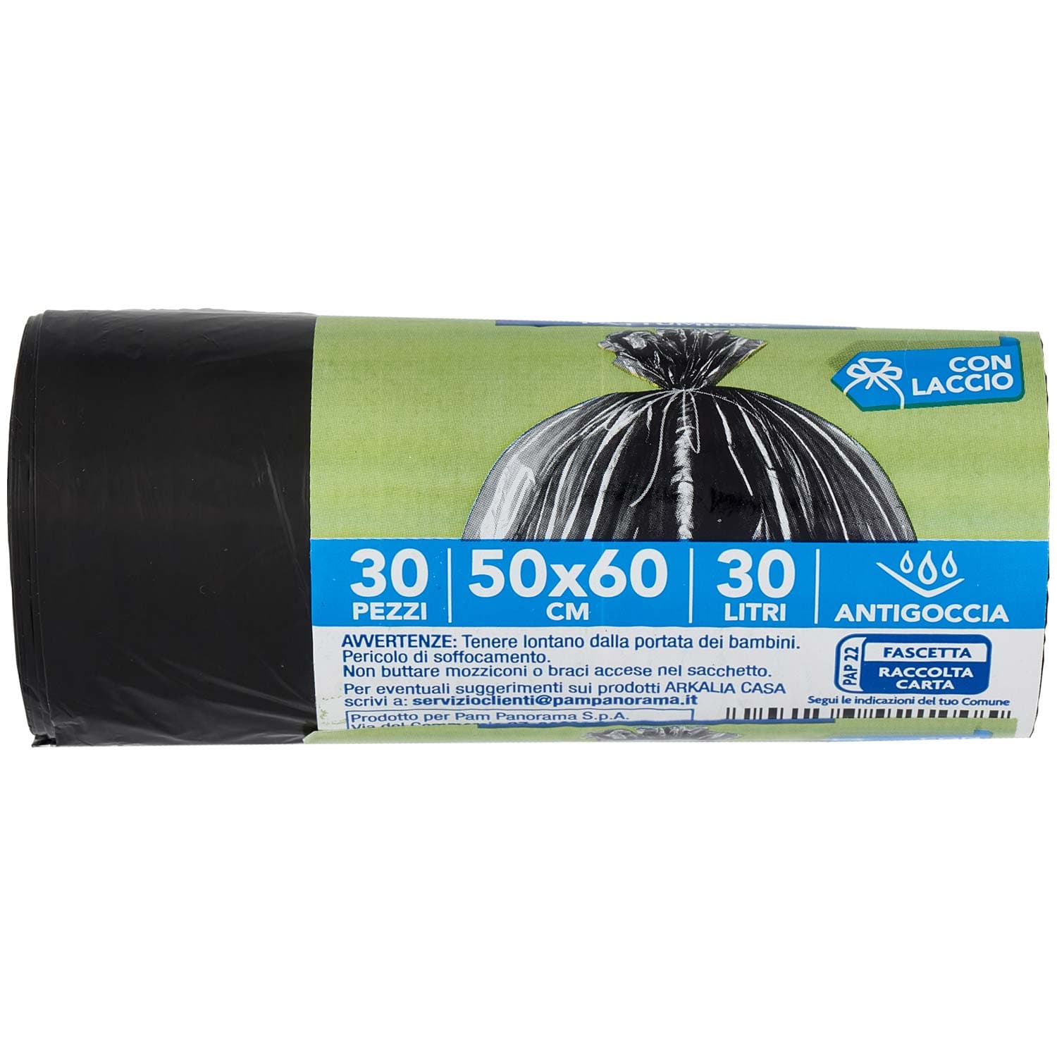 ARKALIA CASA Sacchi Pattumiera con Laccio 50x60 cm 30 Litri Antigoccia 30 pz – immagine 7