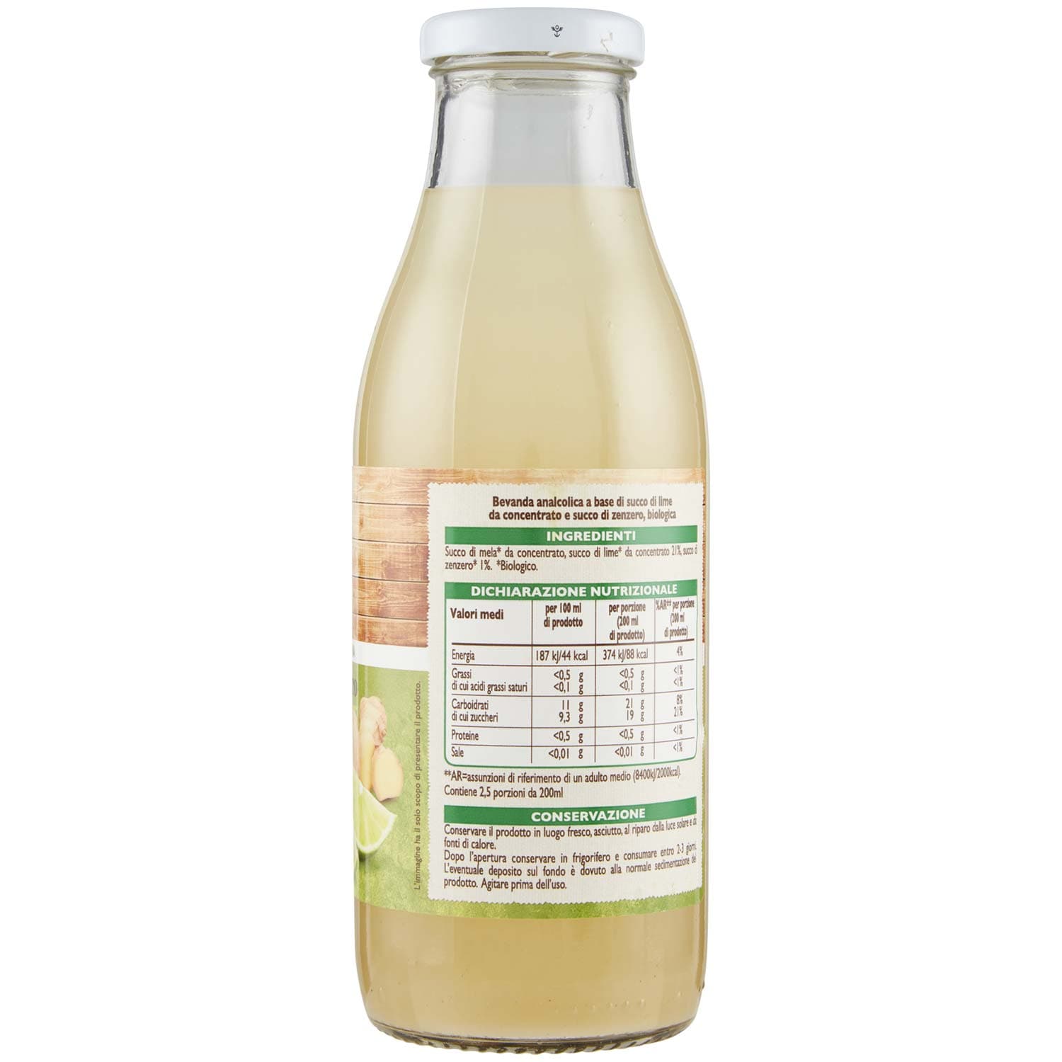 BIO Lime e zenzero Biologici 500 ml – immagine 6