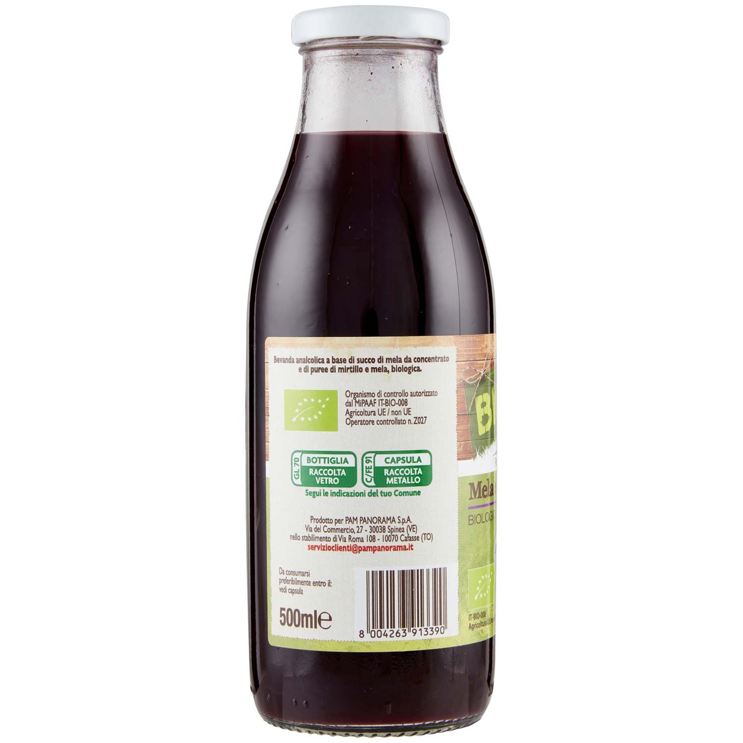 BIO Mela e mirtillo Biologici 500 ml – immagine 4