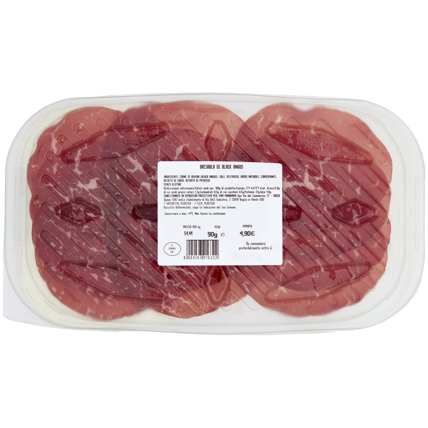 Salumeria Artigiana Bresaola di Black Angus 90 g – immagine 5