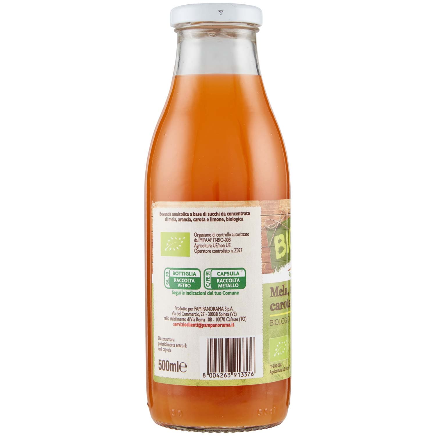 BIO Mela, arancia, carota e limone Biologici 500 ml – immagine 4
