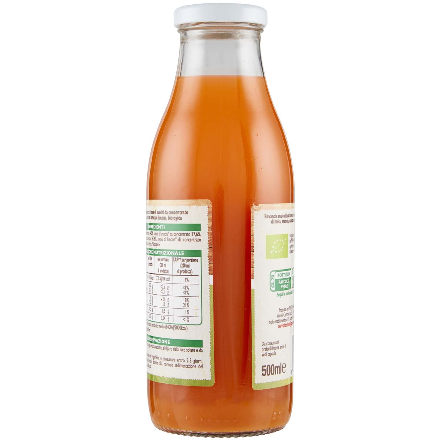 BIO Mela, arancia, carota e limone Biologici 500 ml – immagine 5