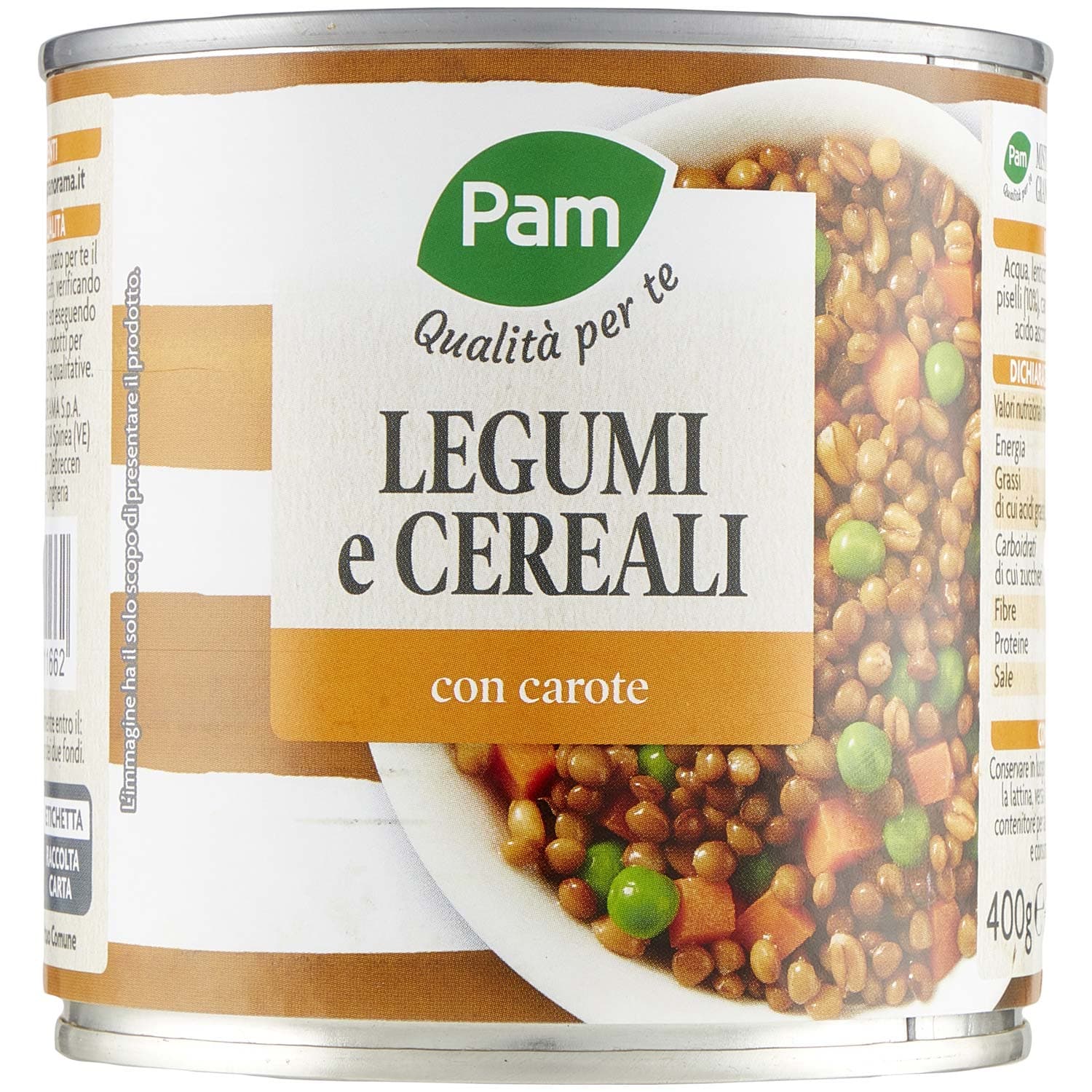 PAM Qualità per te Legumi e Cereali con carote 400 g – immagine 3