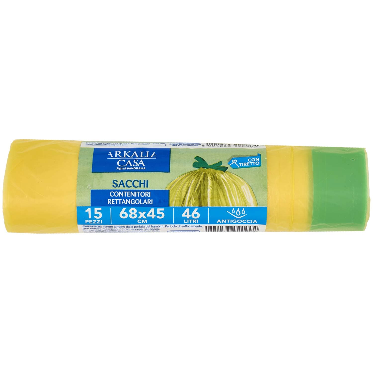 ARKALIA CASA Sacchi Contenitori Rettangolari con Tiretto 68x65 cm 46 Litri Antigoccia 15 pz – immagine 3
