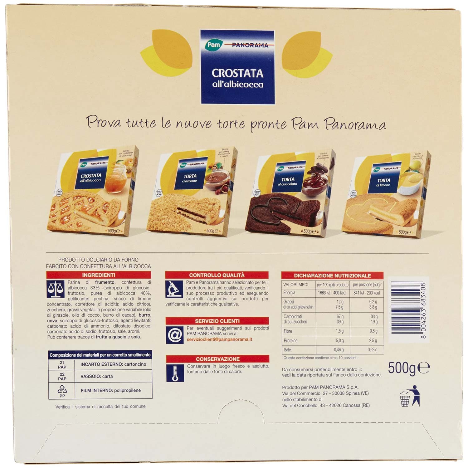 PAM PANORAMA Crostata all'albicocca 500 g – immagine 5