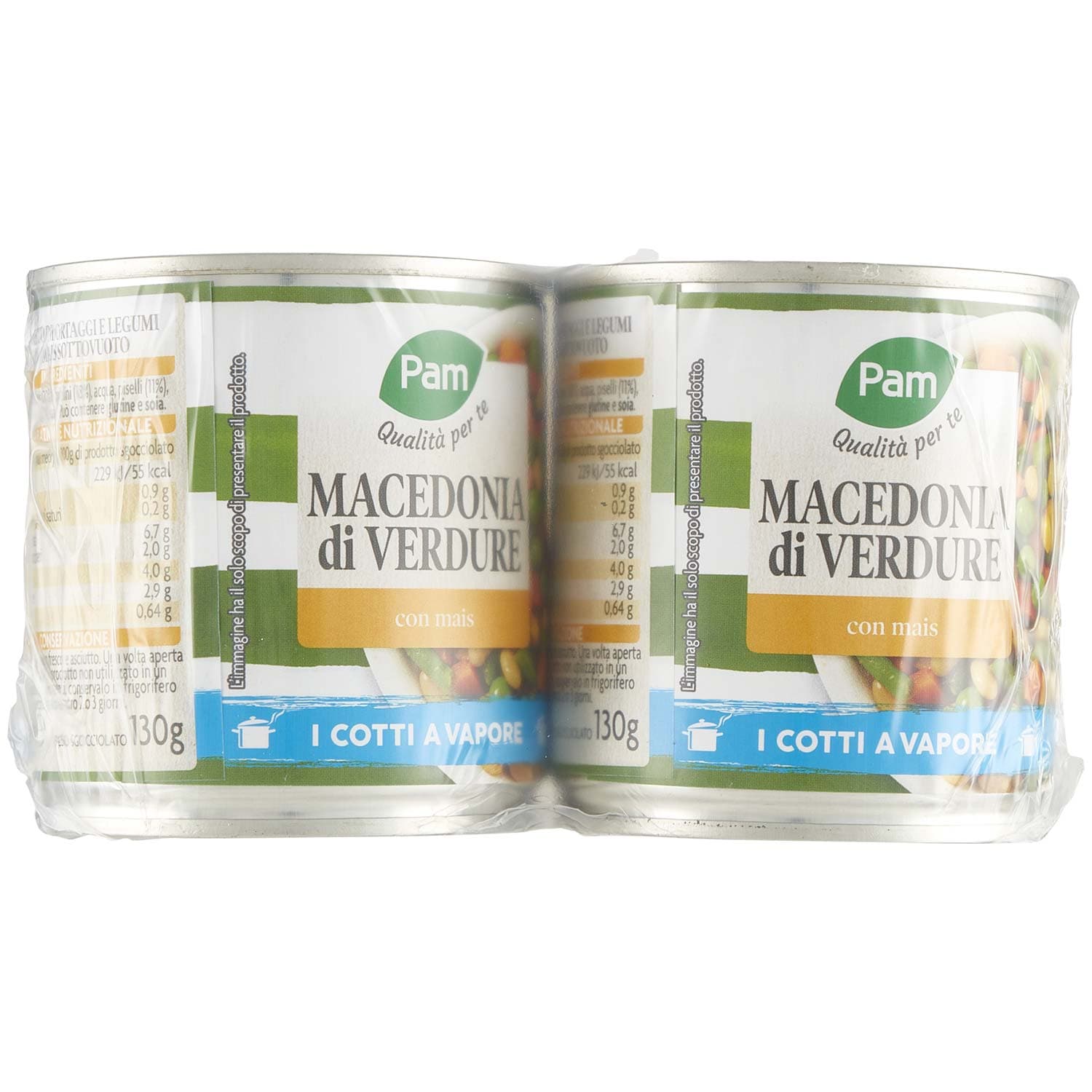 PAM Qualità per te Macedonia di Verdure con mais 2 x 140 g – immagine 3