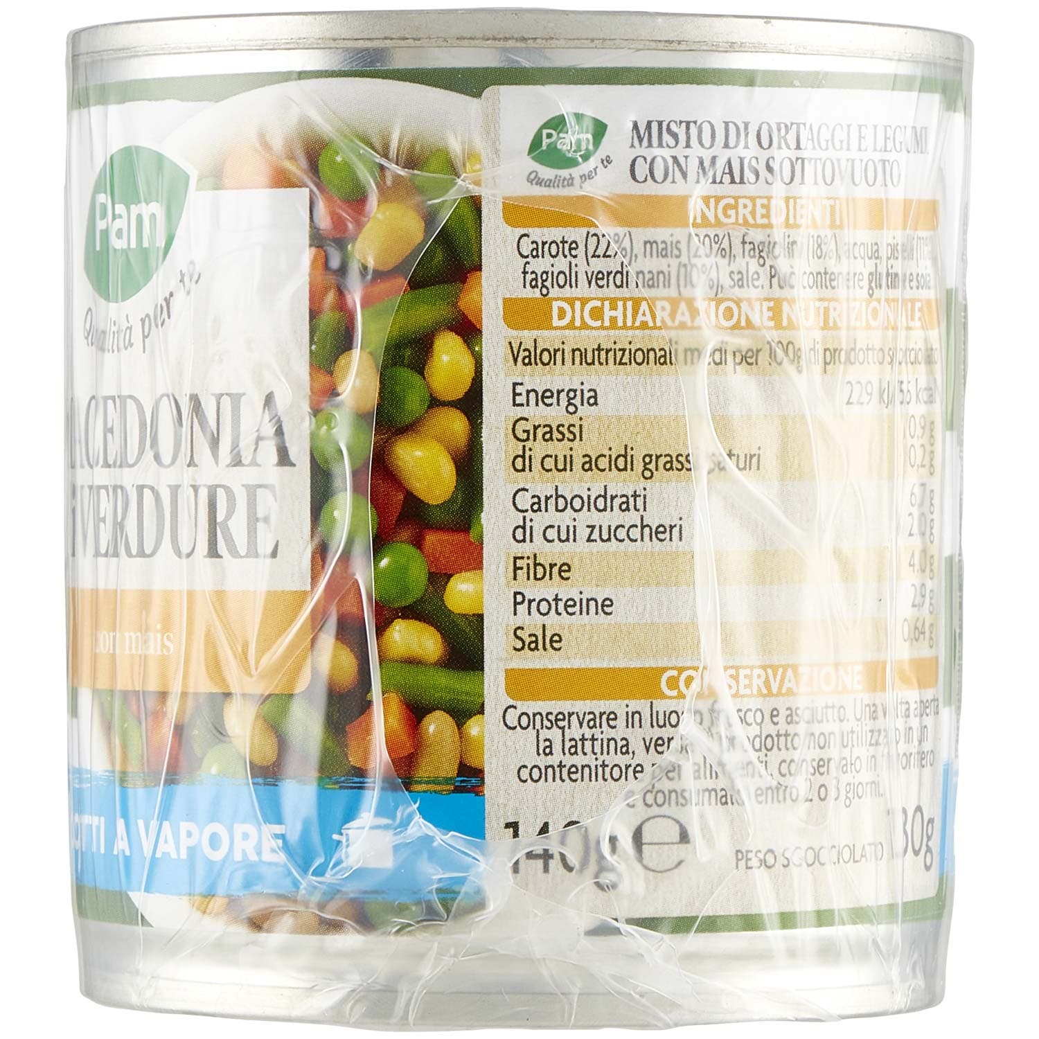 PAM Qualità per te Macedonia di Verdure con mais 2 x 140 g – immagine 4