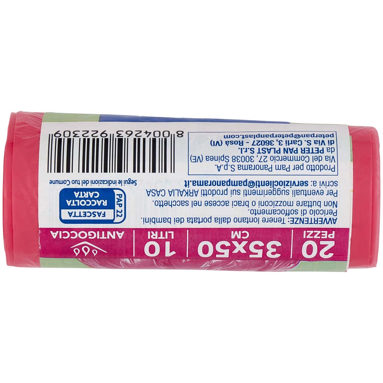 Sacco immondizia bagno con lacci rosa 10lt 35x50cm 20 pezzi – immagine 5