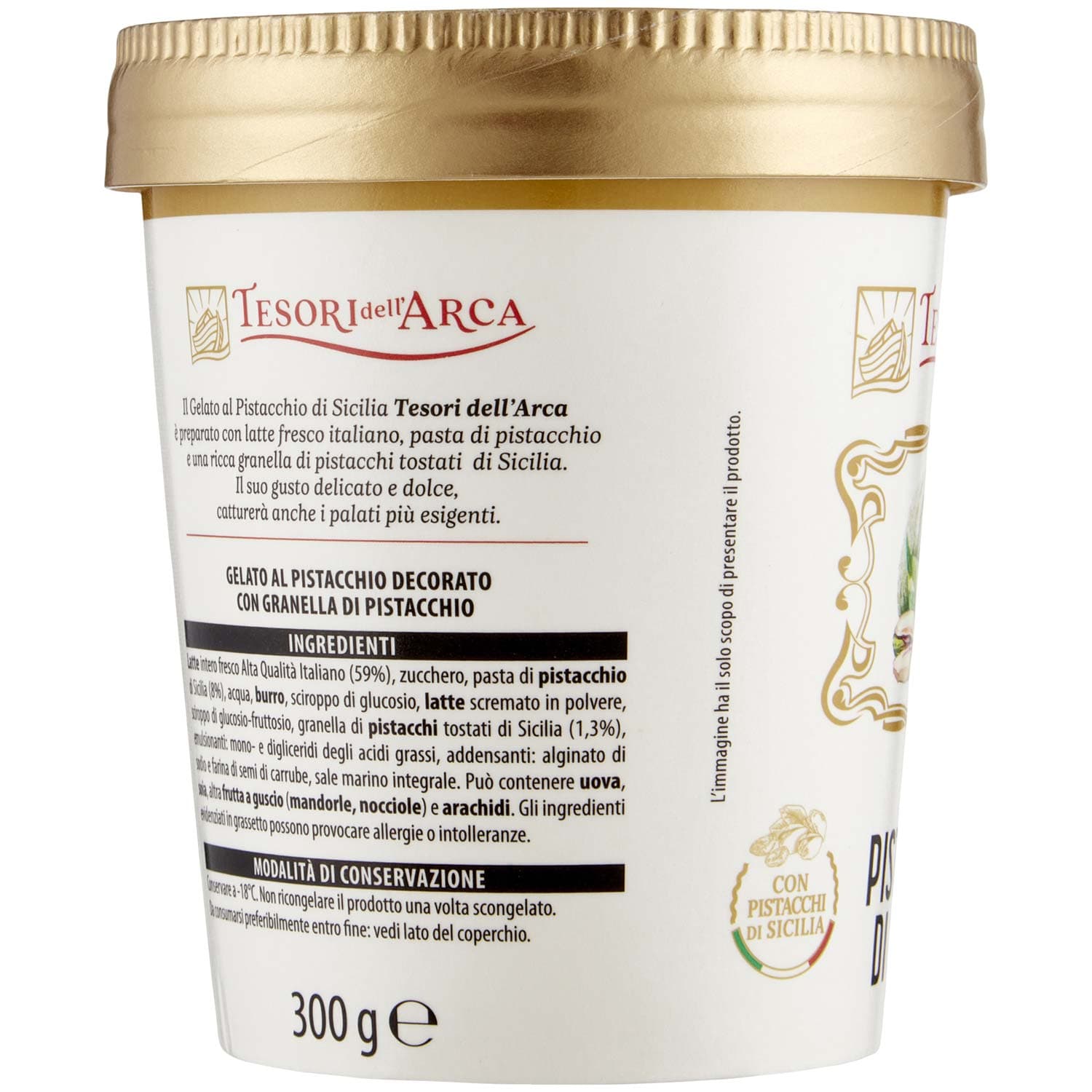 TESORI DELL'ARCA Gelato Pistacchio di Sicilia 300 g – immagine 4