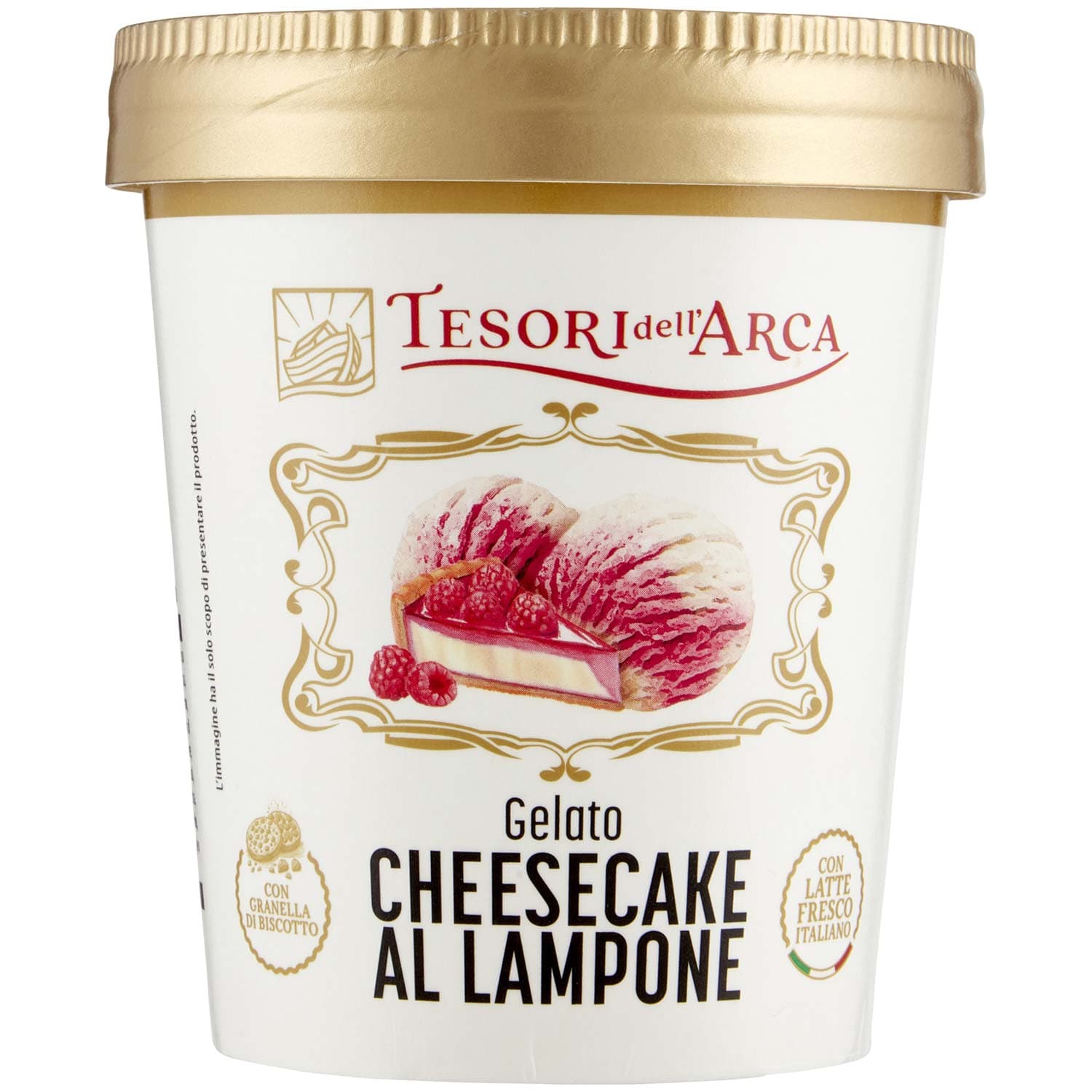 TESORI DELL'ARCA Gelato Cheesecake al Lampone 300 g – immagine 3